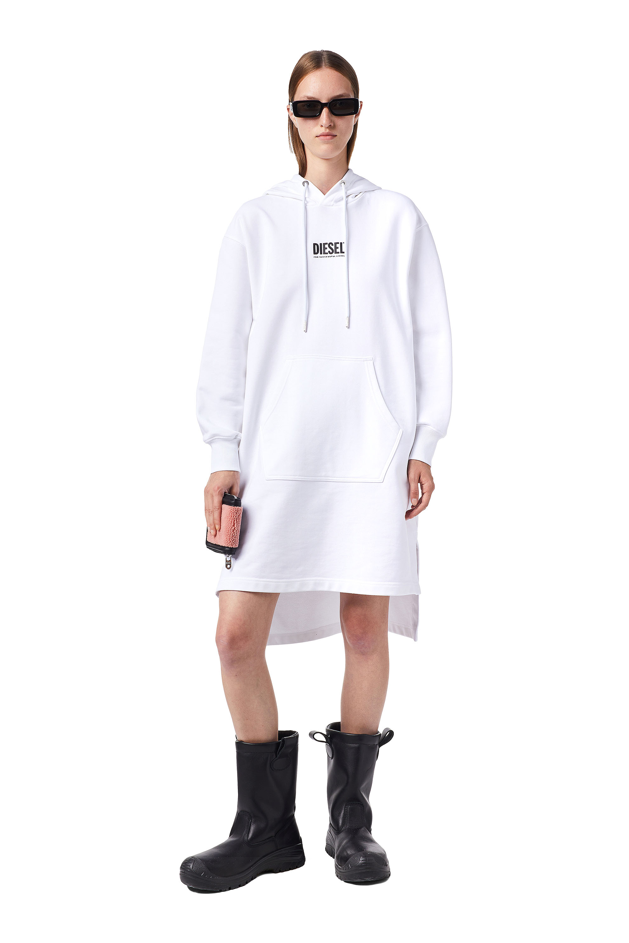 D-ILSE-ECOSMALLOGO, White Diesel - D-ILSE-ECOSMALLOGO, White - Dresses - Image 1