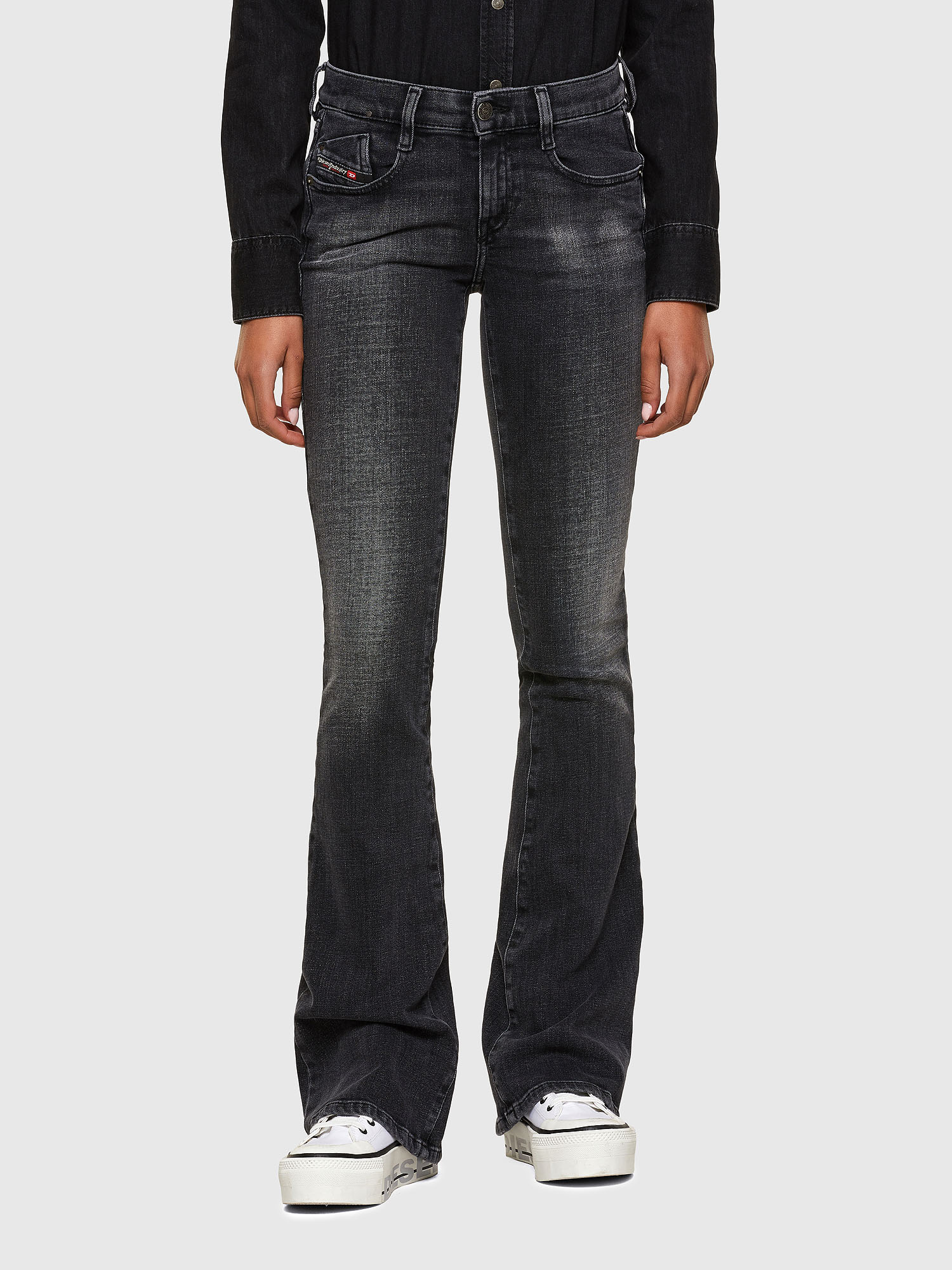 D-Ebbey 009PW, Black/Dark grey Diesel - D-Ebbey 009PW, Black/Dark grey - Jeans - Image 1