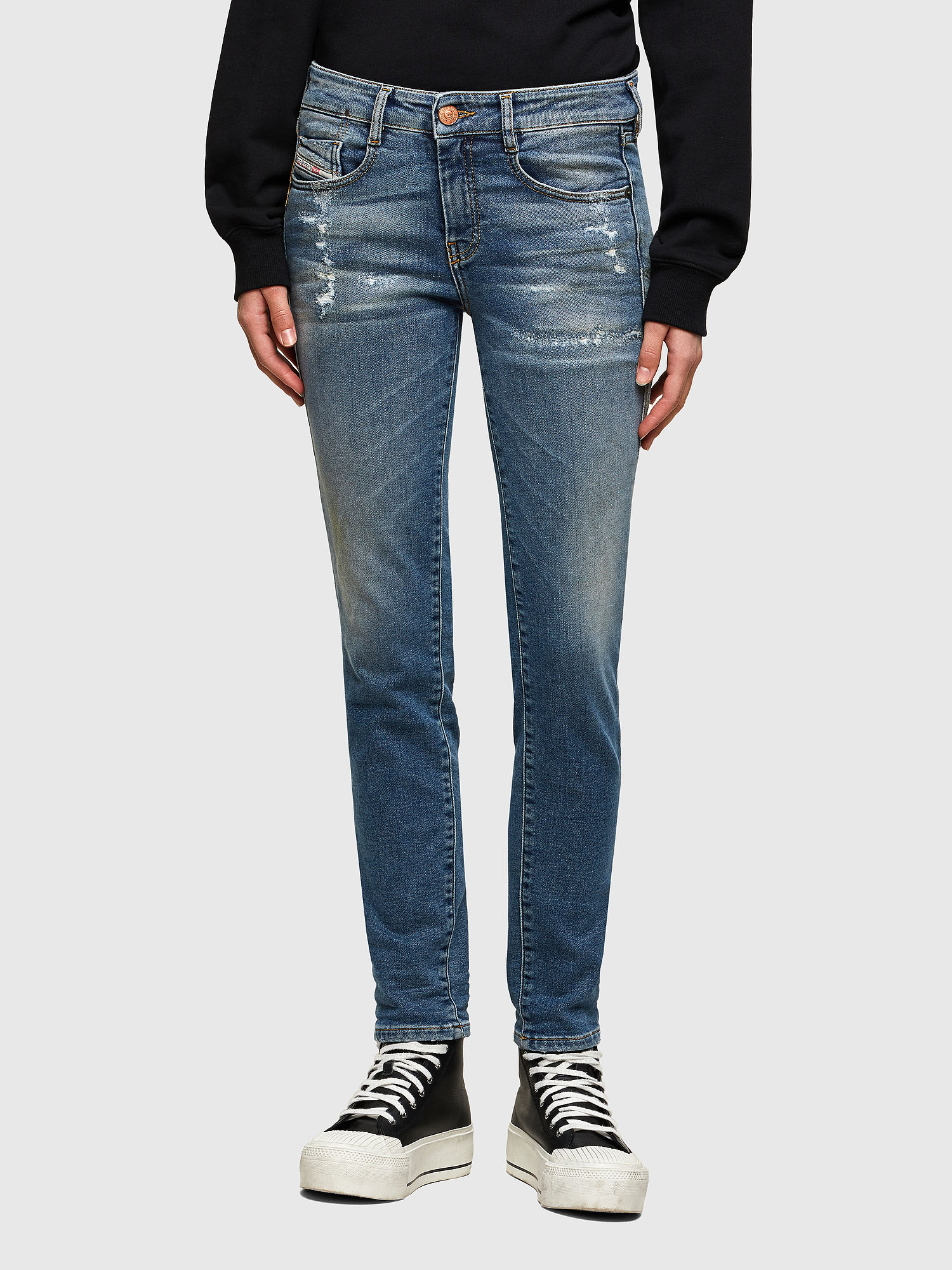 D-Ollies JoggJeans® 069UW, Medium blue Diesel - D-Ollies JoggJeans® 069UW, Medium blue - Jeans - Image 1
