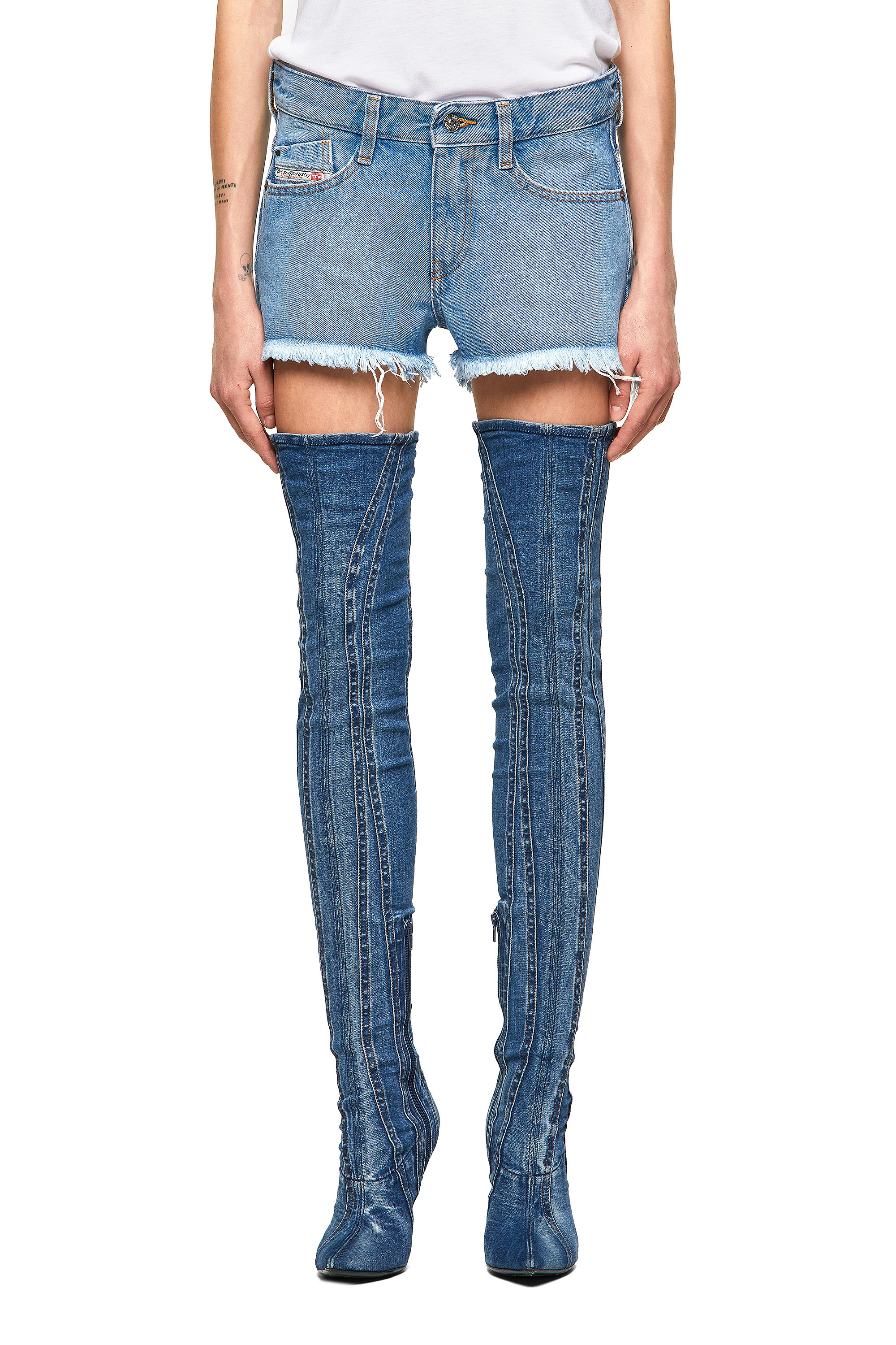 DE-RIFTY, Light Blue Diesel - DE-RIFTY, Light Blue - Shorts - Image 1