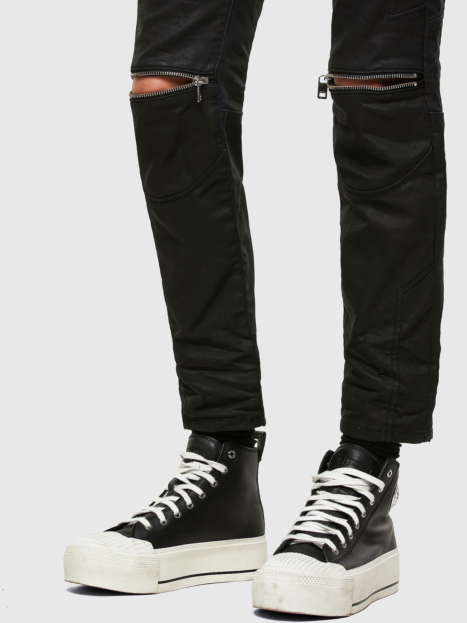 Diesel - D-Joy JoggJeans® 069TT Tapered, Black/Dark grey - Image 5