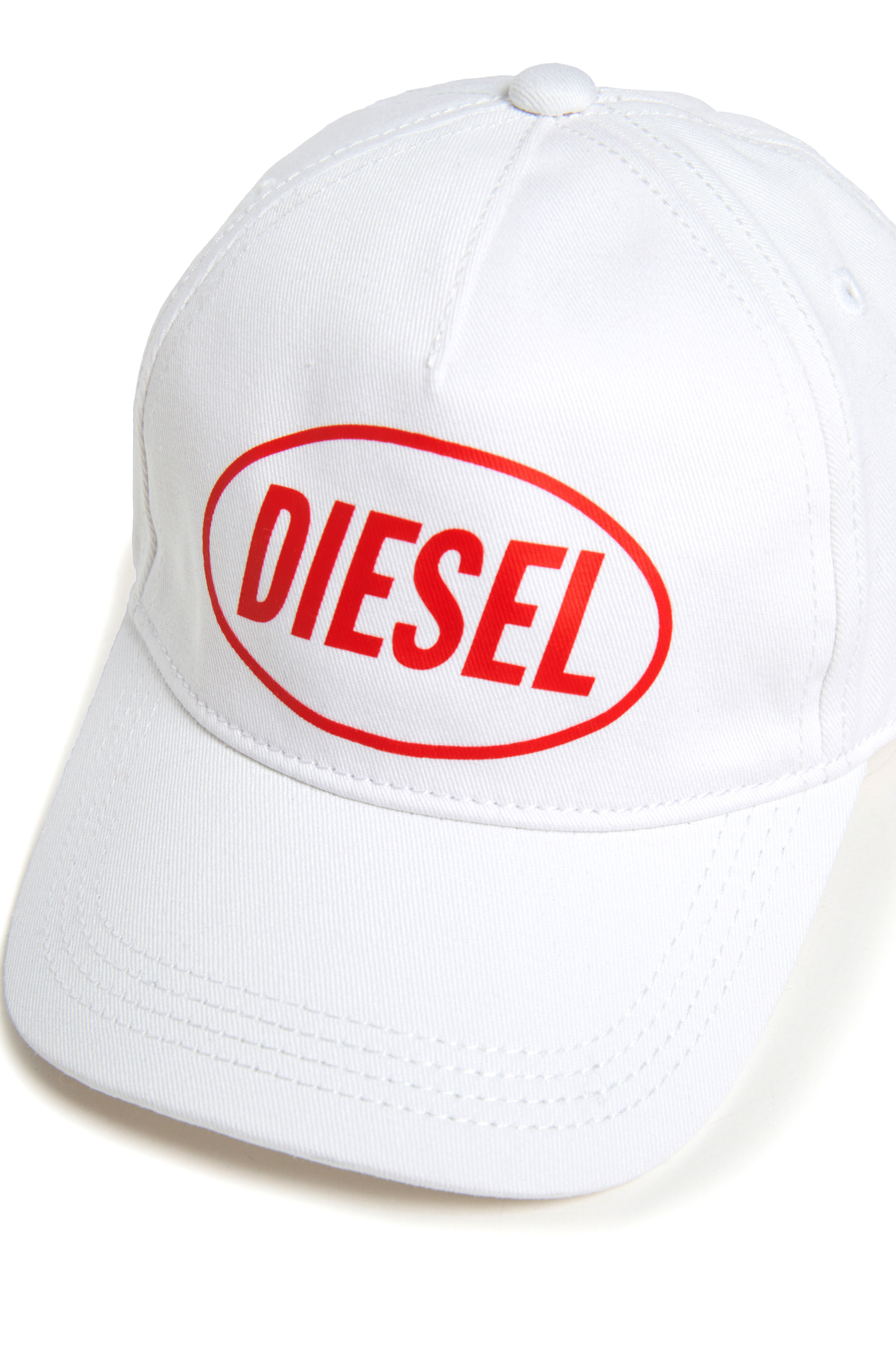 Diesel - FOLPYB, Unisex's Baseball cap with Diesel logo in White - 3