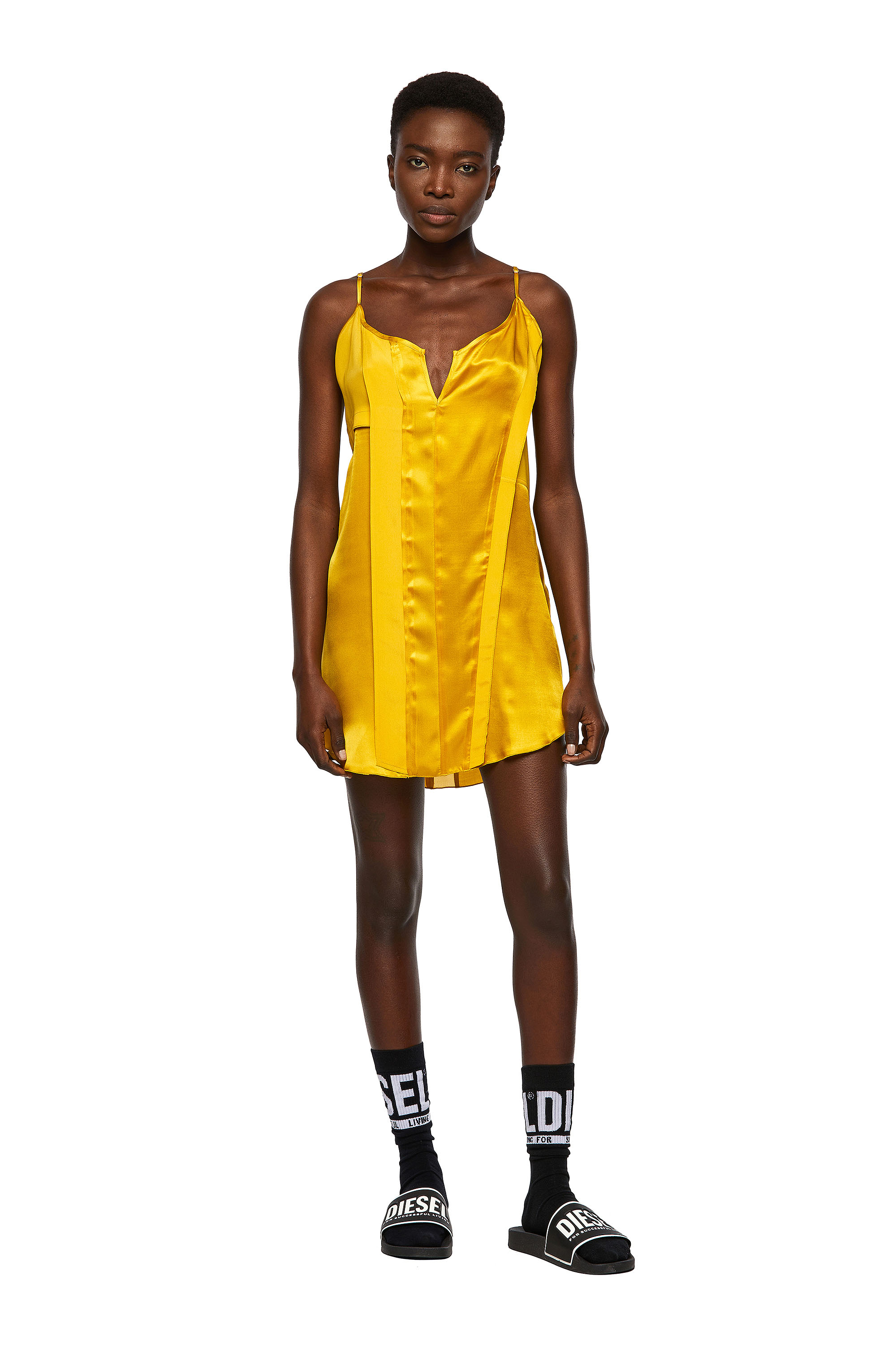 D-BIANCA, Yellow Diesel - D-BIANCA, Yellow - Dresses - Image 1