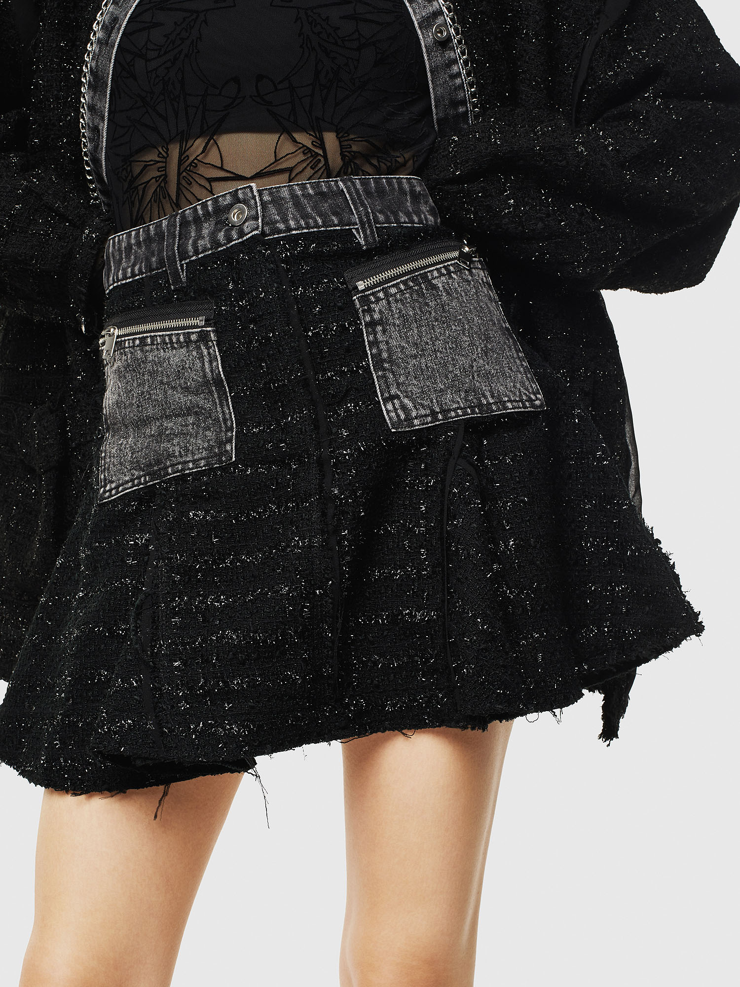 O-NYELA, Black Diesel - O-NYELA, Black - Skirts - Image 1