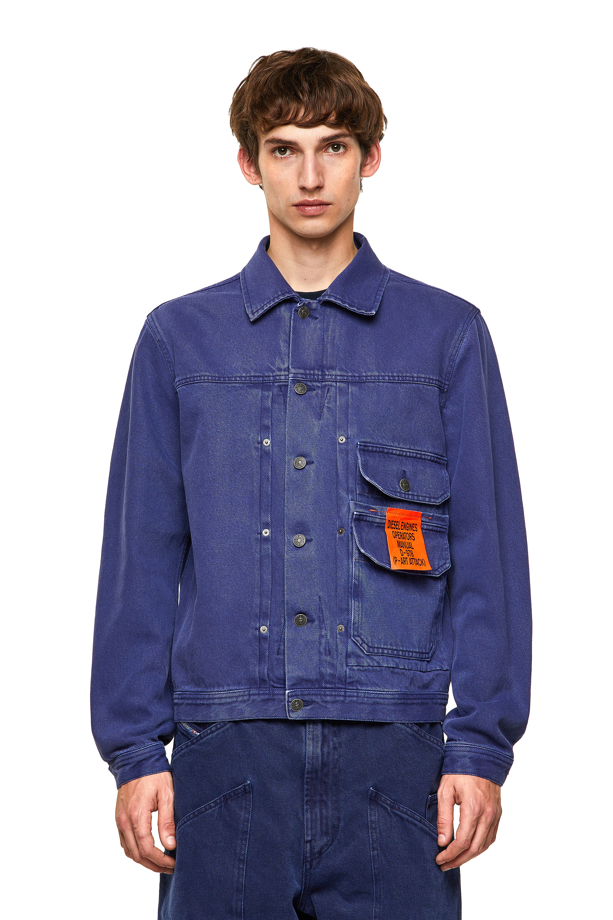 D-SFERA-SP, Blue Diesel - D-SFERA-SP, Blue - Denim Jackets - Image 1