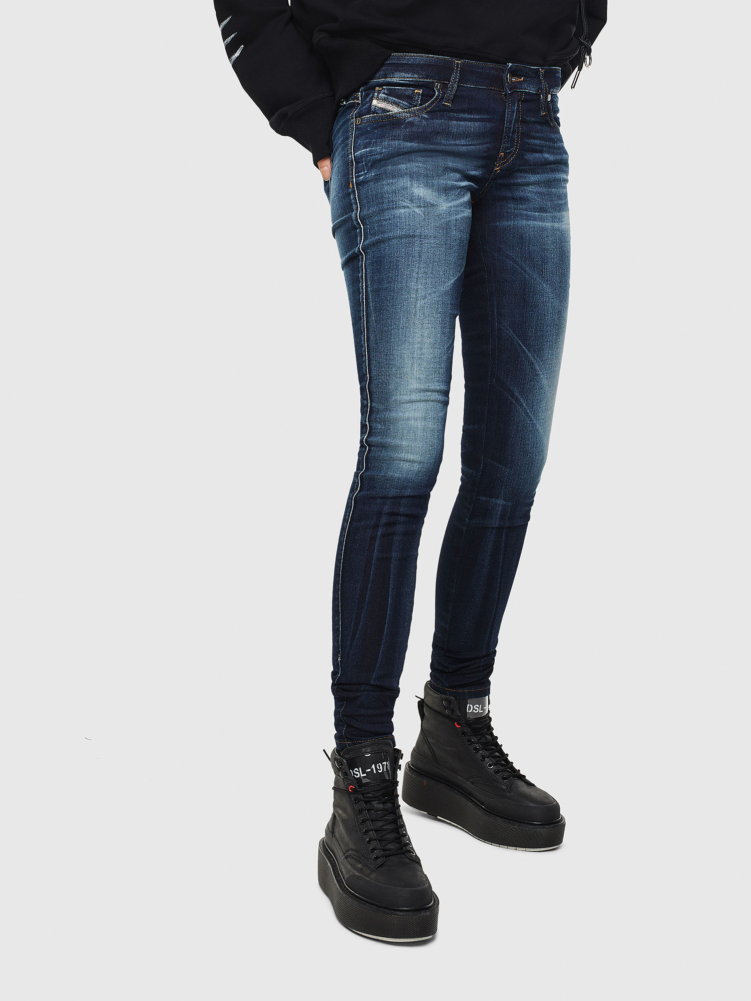 Gracey JoggJeans 069JX, Dark Blue Diesel - Gracey JoggJeans 069JX, Dark Blue - Jeans - Image 1