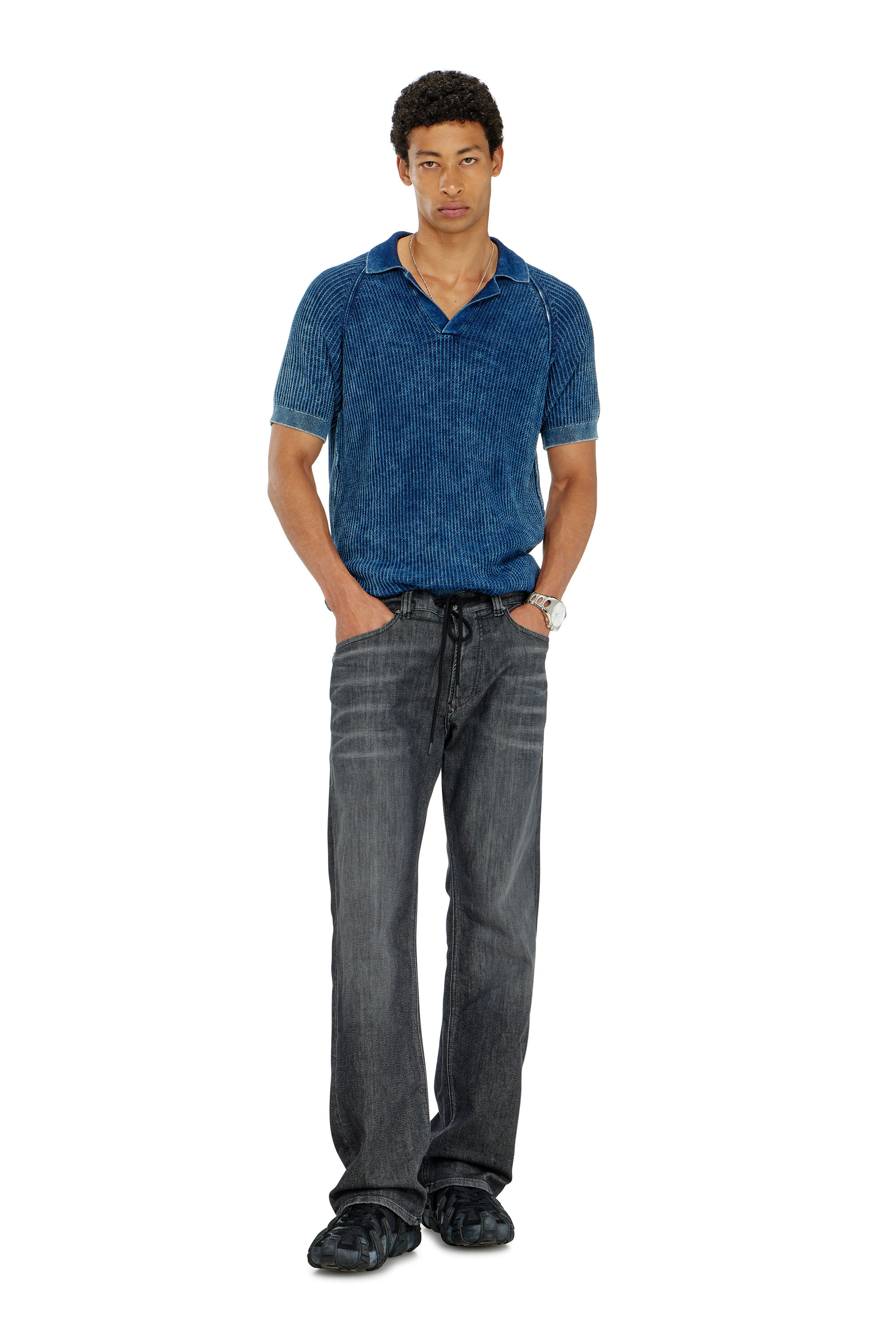 Diesel - Man's Relaxed 2080 D-Reel Joggjeans&reg; 09M66, Black/Dark grey - 2