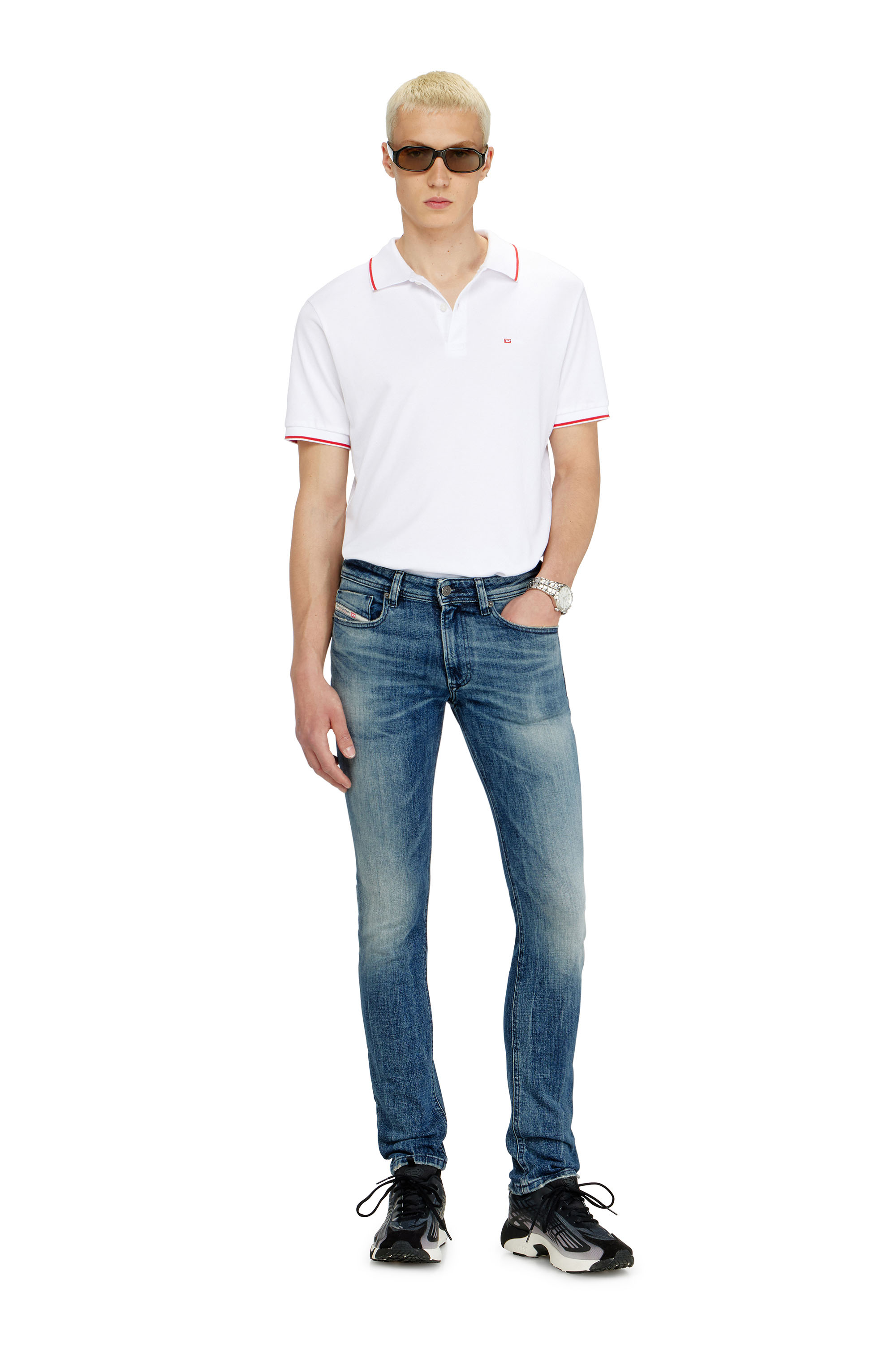 Diesel - Man's Skinny Jeans 1979 Sleenker 0KBBE, Medium blue - 1