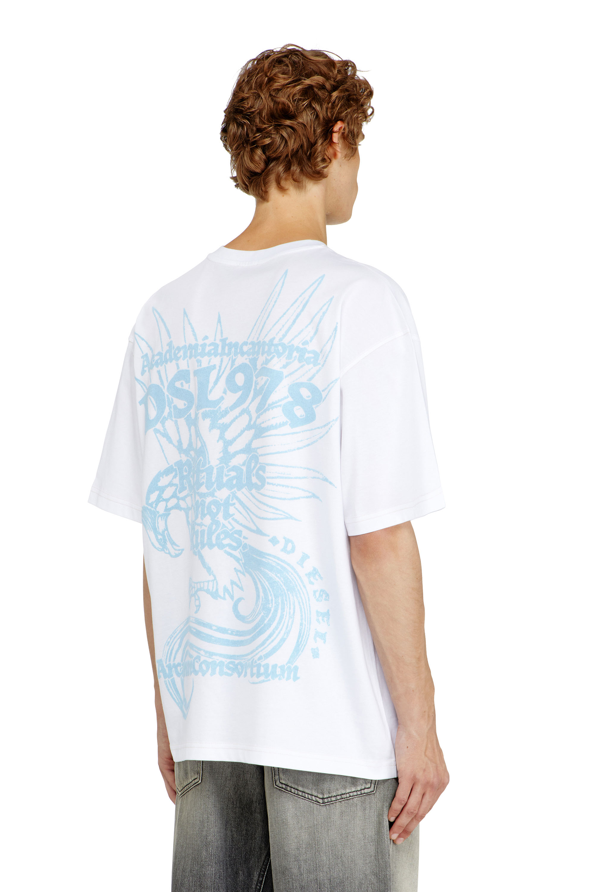Diesel - T-BOXT-AA11, Man's Jersey T-shirt with flocked print in null - 2