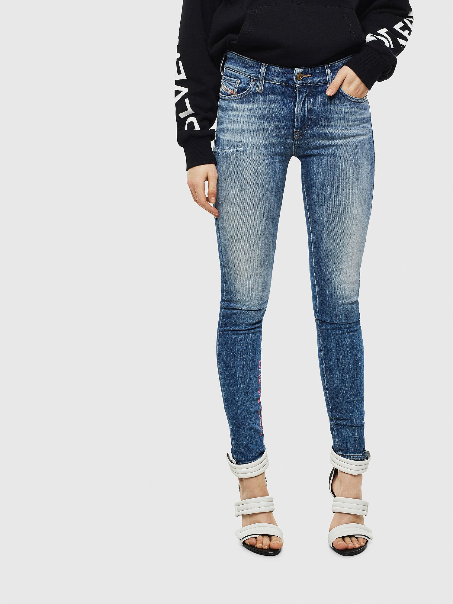 Slandy 009CJ, Medium blue Diesel - Slandy 009CJ, Medium blue - Jeans - Image 1