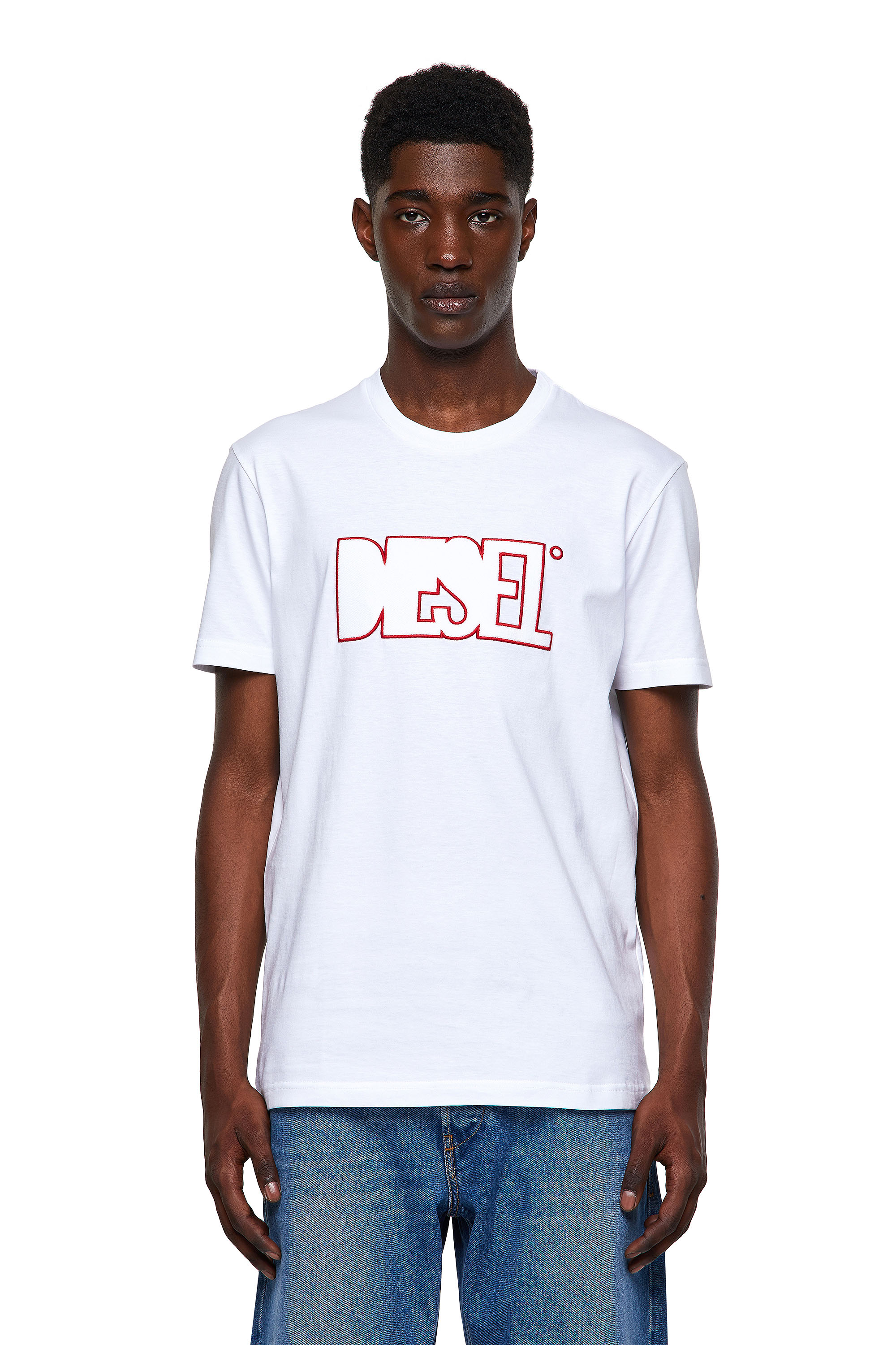 T-DIEGOS-B8, Red/White Diesel - T-DIEGOS-B8, Red/White - T-Shirts - Image 1