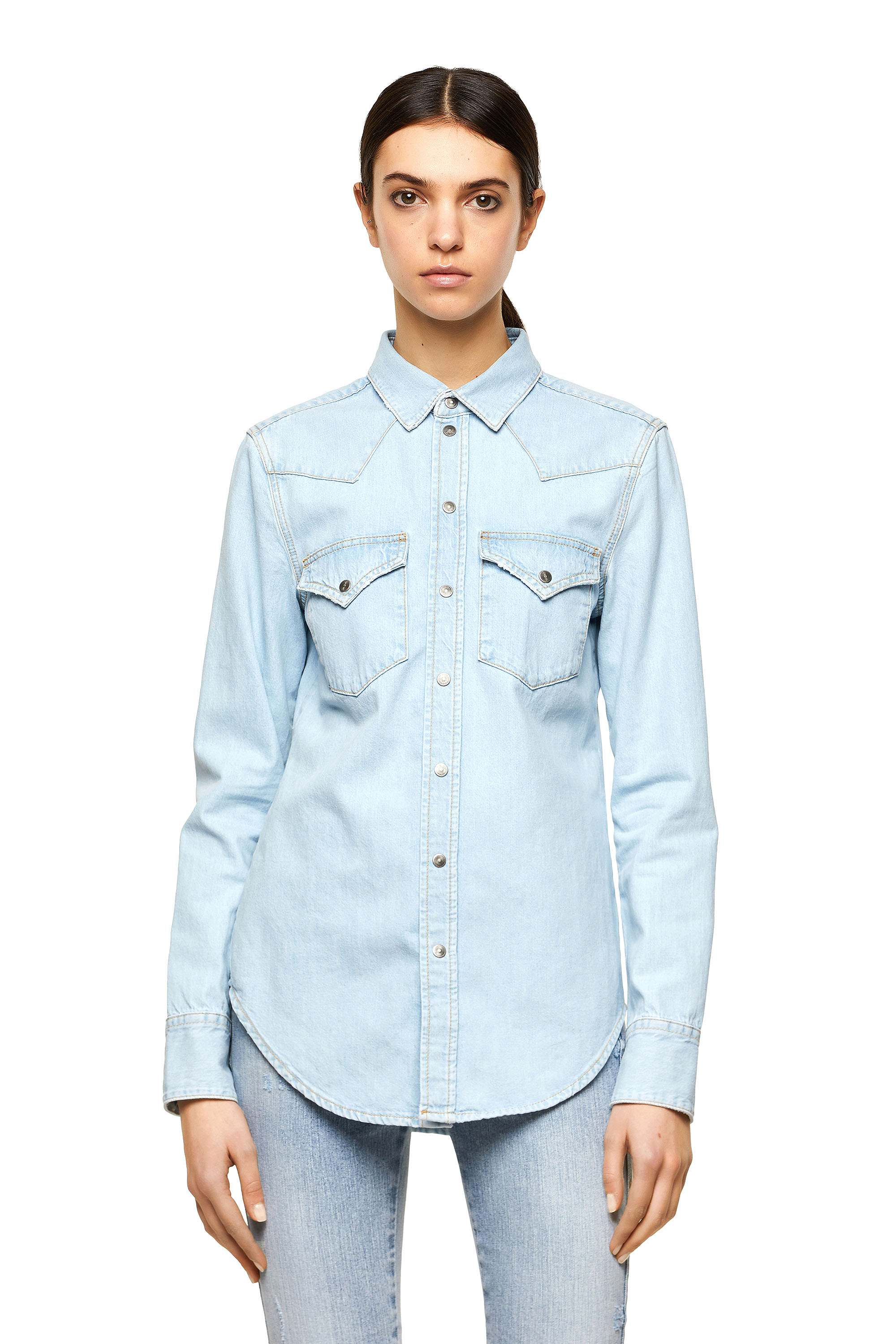 DE-RINGY, Light Blue Diesel - DE-RINGY, Light Blue - Denim Shirts - Image 1