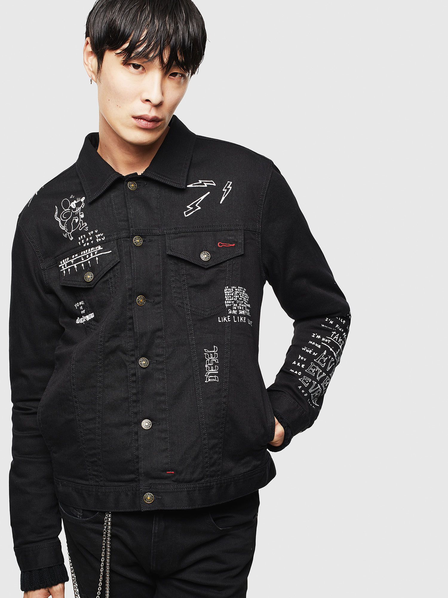 CL-NHILL-T, Diesel - CL-NHILL-T, - Denim Jackets - Image 1