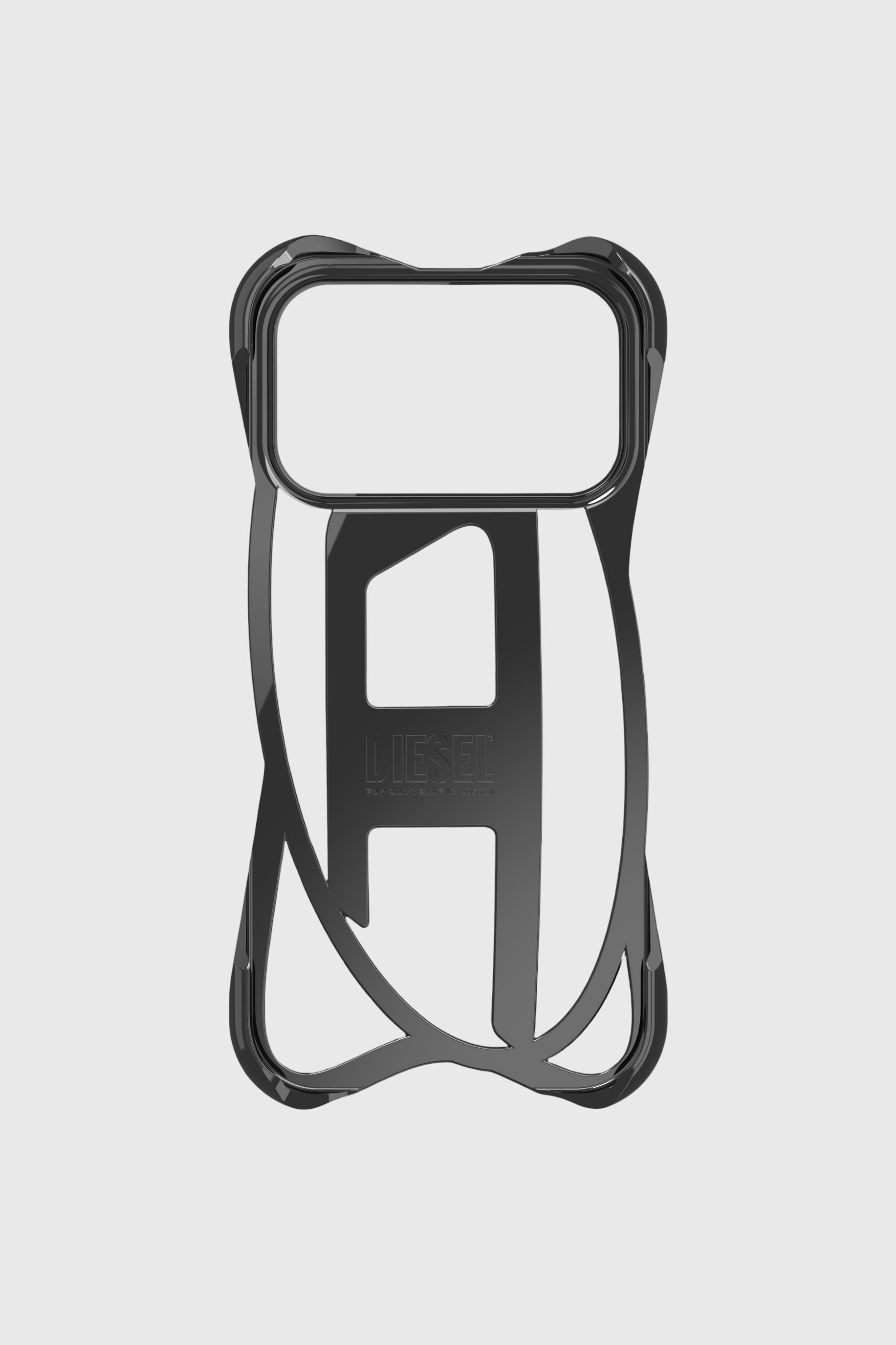 Women's Caged D glossy case for iPhone 17 Pro | Black | Diesel