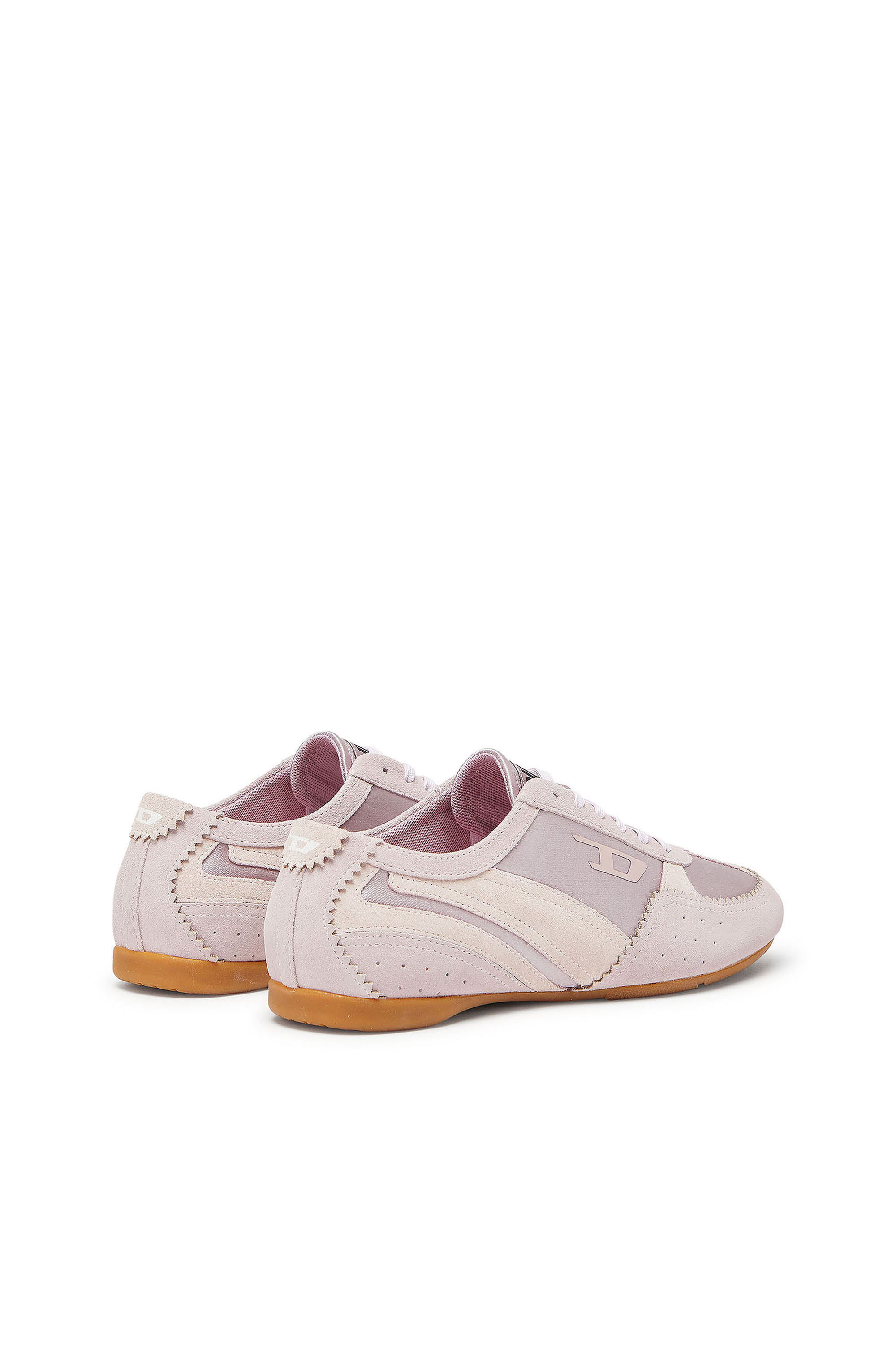 Diesel - D-MILE LOW II W, Woman's D-Mile- Sneakers with suede overlays in Pink - 3