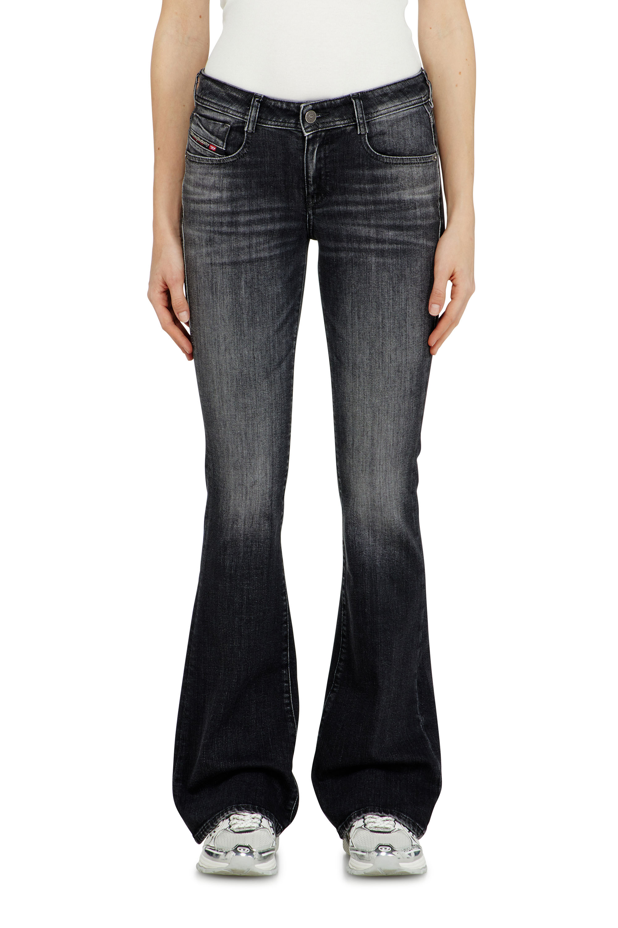 Diesel - Woman's Bootcut Jeans 1969 D-Ebbey 09L98, Black/Dark grey - 2