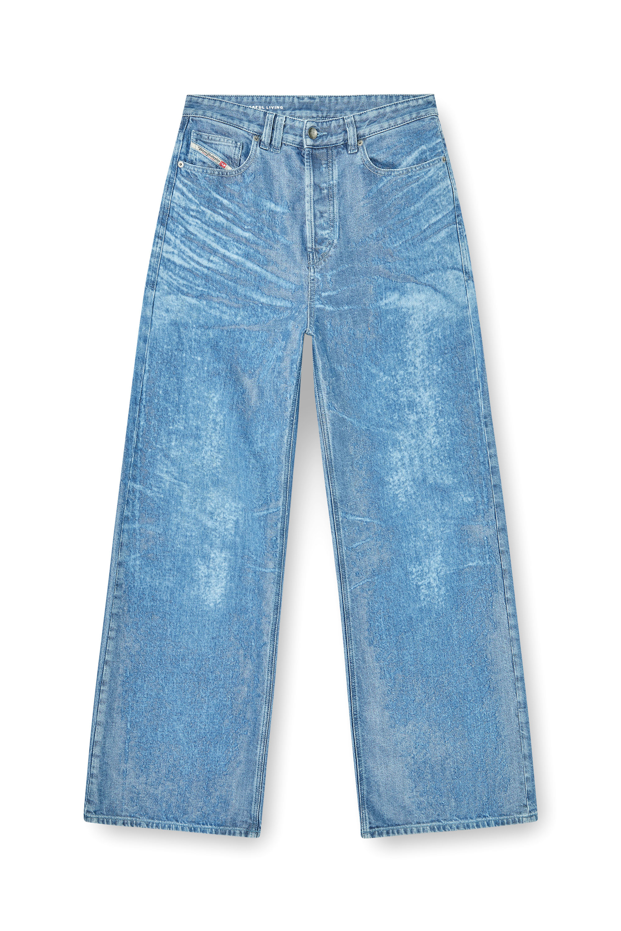 Diesel - Woman's Relaxed Jeans 1996 D-Sire 09P23, Light Blue - 3