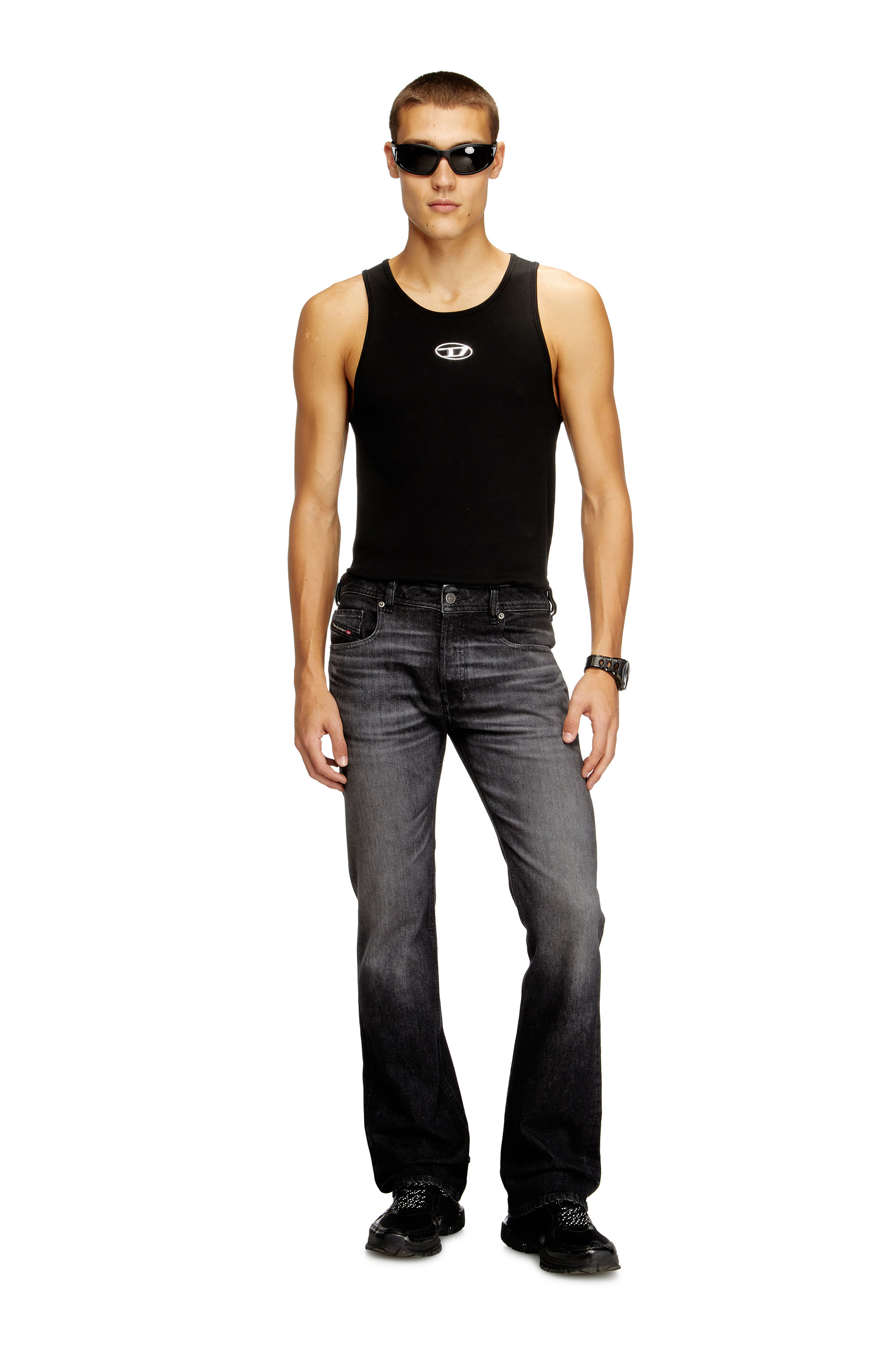 Diesel - Man's Bootcut Jeans 2007 Zatiny 09N48, Black/Dark grey - 1