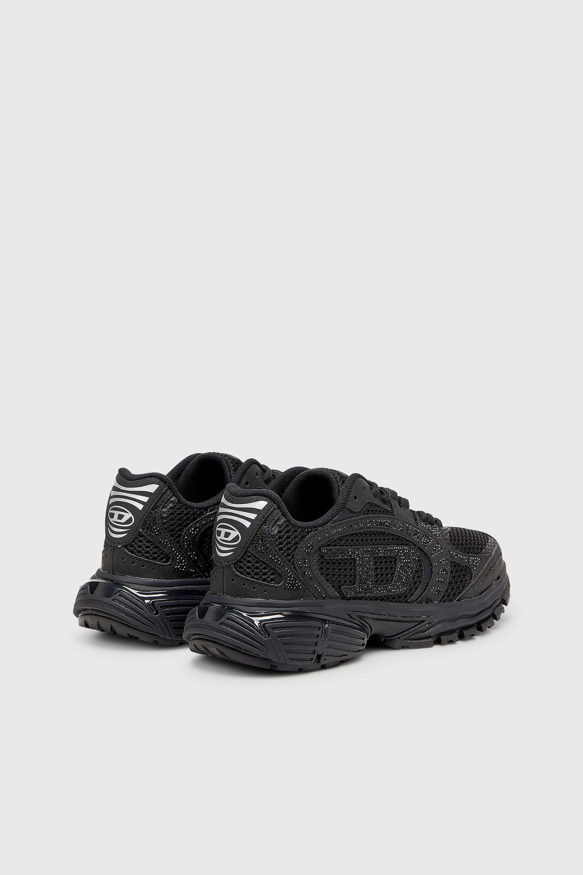 Diesel - S-PRO-V-DENSE LOW W, Woman's S-Pro-V-Dense - Mesh sneakers with crystals in Black - 3