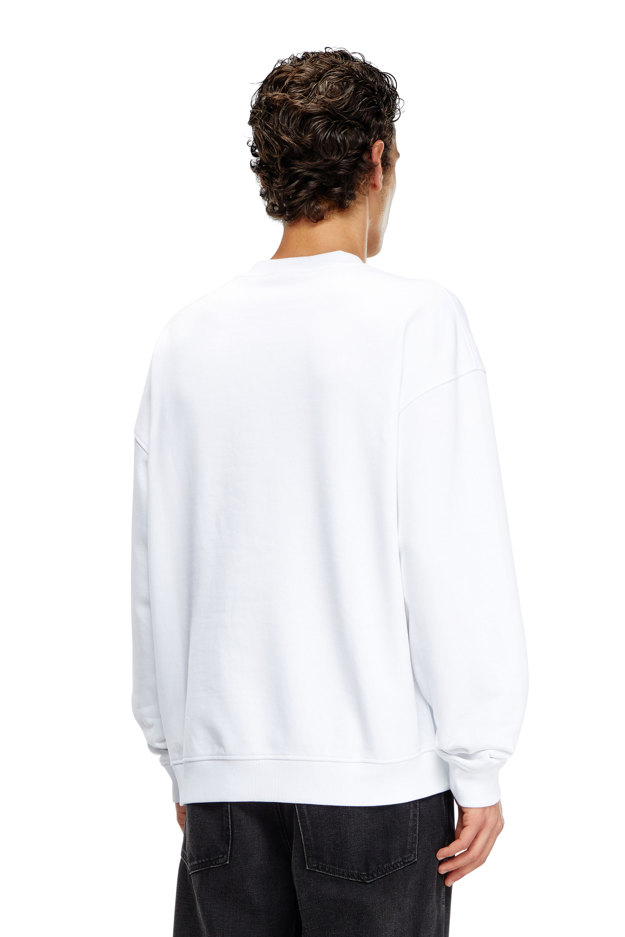 Diesel - S-BOXT-DIV, Man's Sweatshirt with Denim Division logo in White - 4