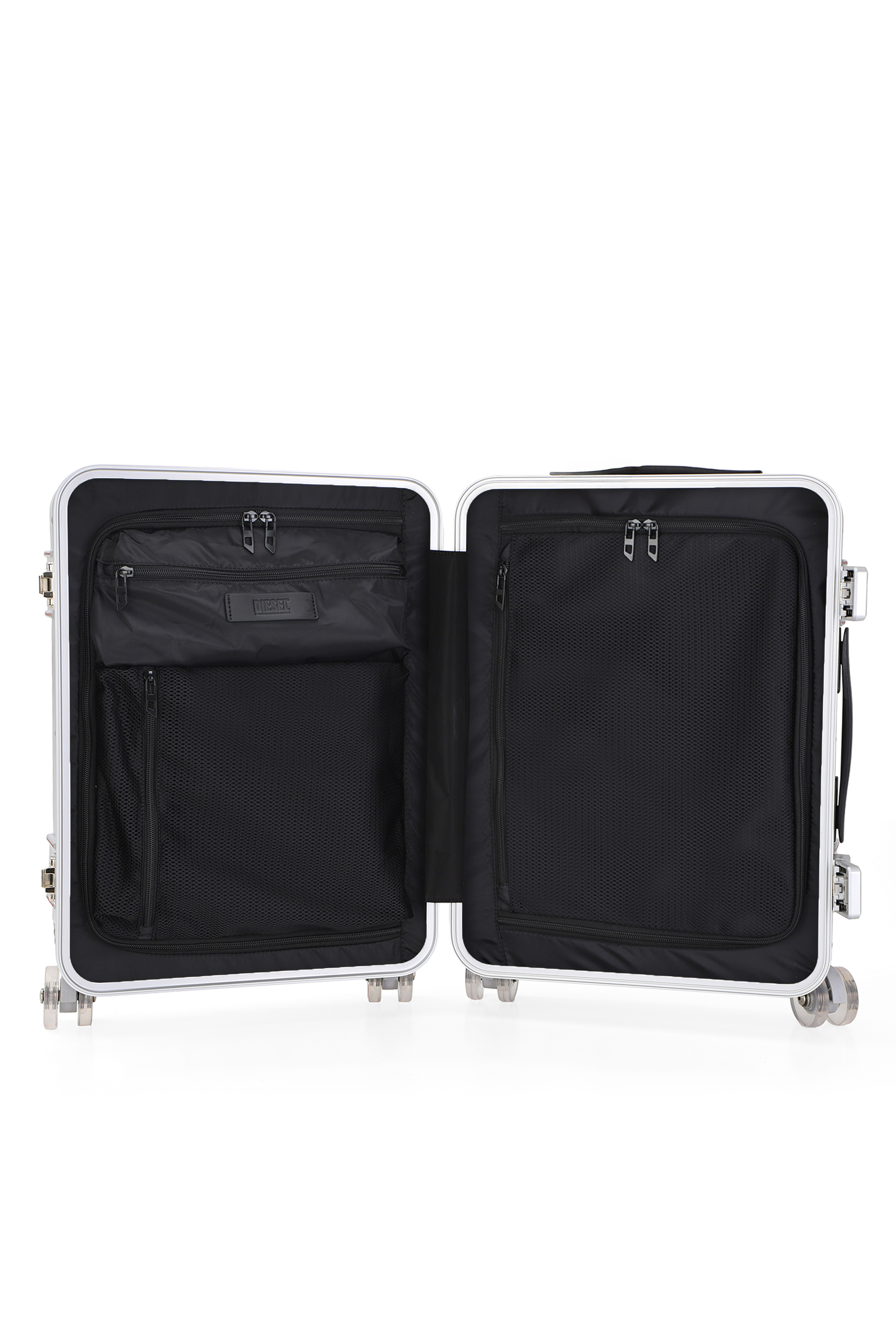 Diesel - DIESEL PC STRONG IMAGE TROLLEY- DSL003, Unisex's Rugged carry‑on suitcase 20" in Silver - 3