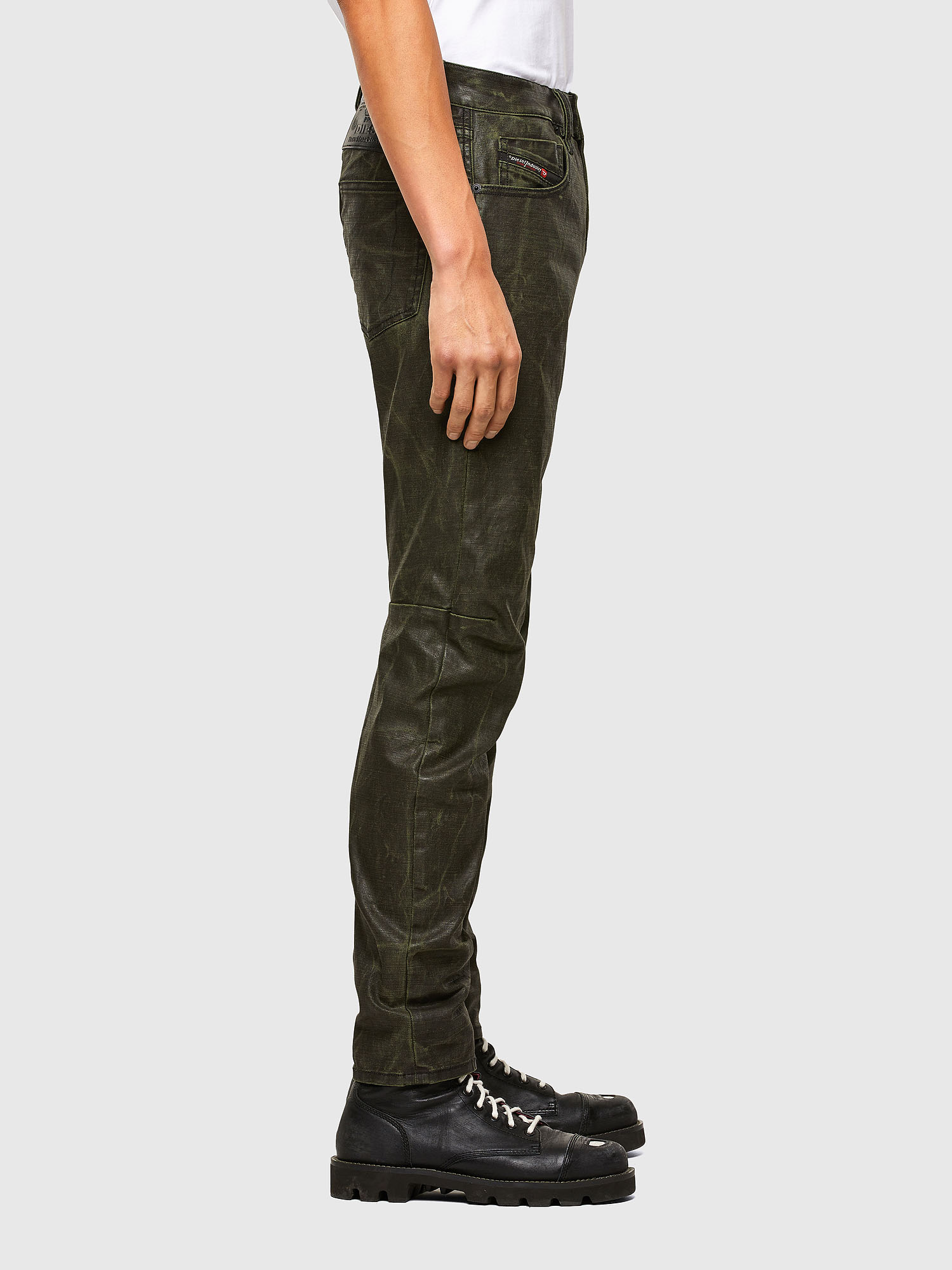 Diesel - 2019 D-STRUKT 009SE Slim Jeans, Green - Image 5