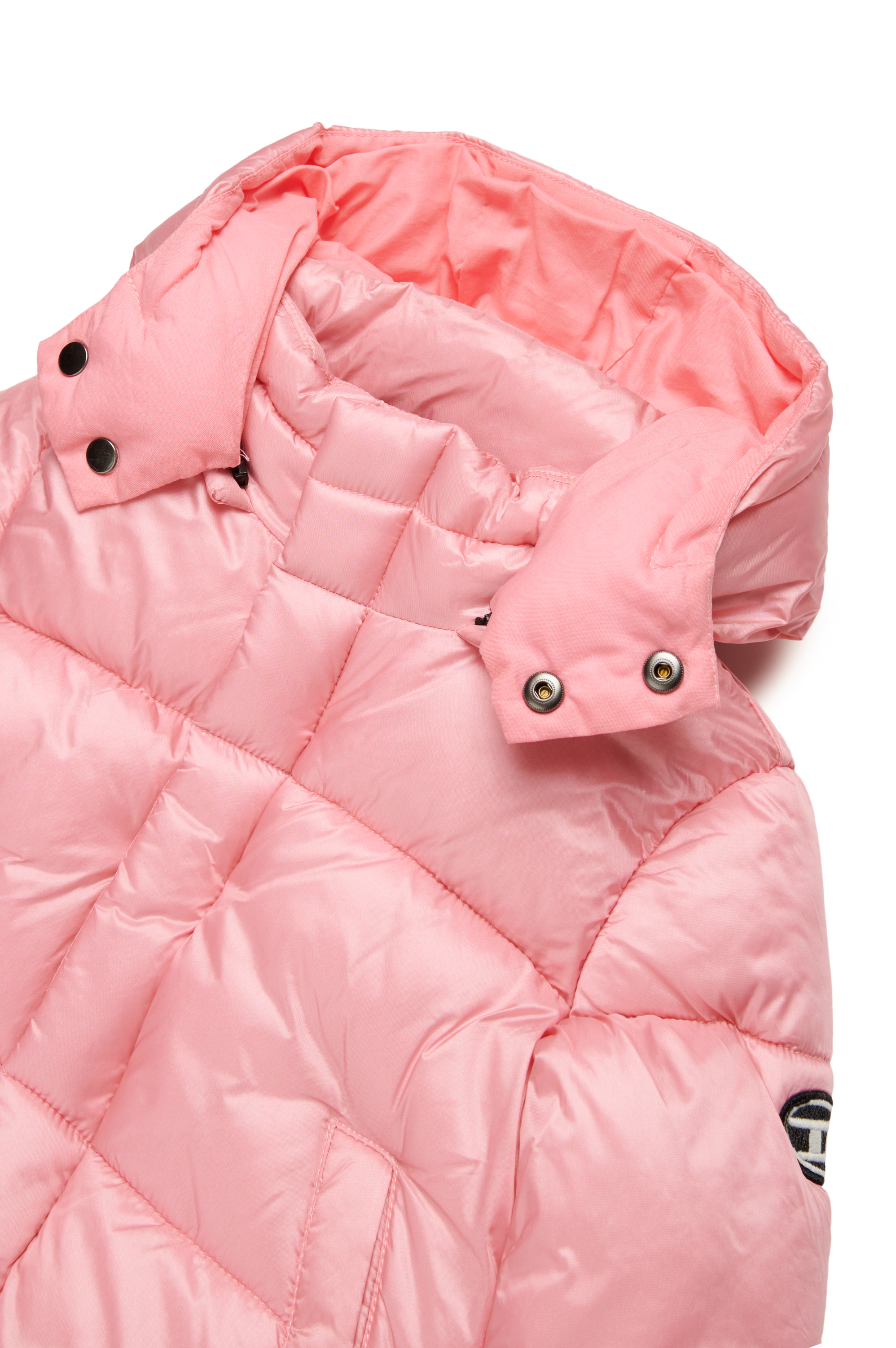 Diesel - JWROLFYSB, Unisex's Puffer jacket with Oval D patch in Pink - 3