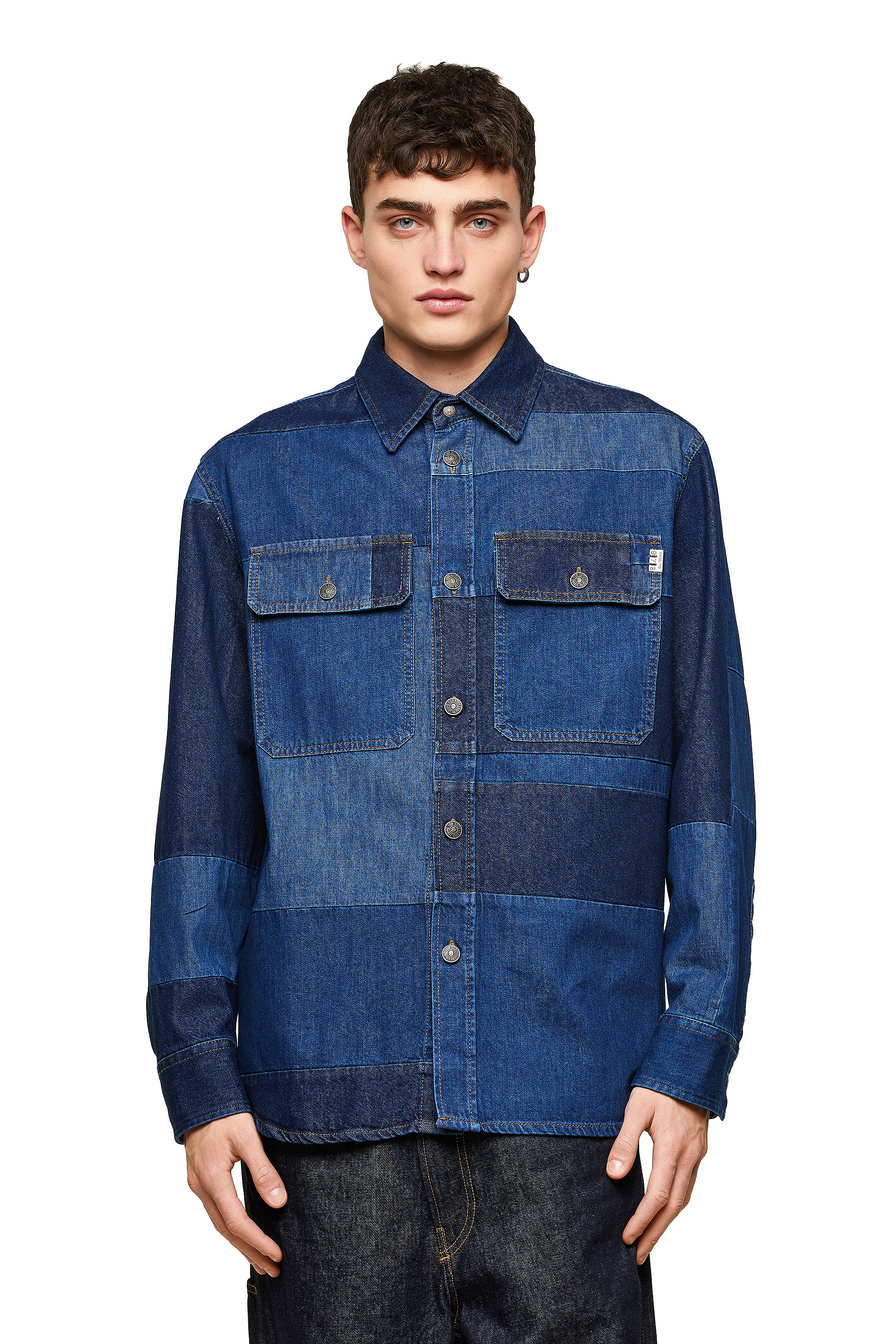 D-HORUS, Blue Diesel - D-HORUS, Blue - Denim Shirts - Image 1