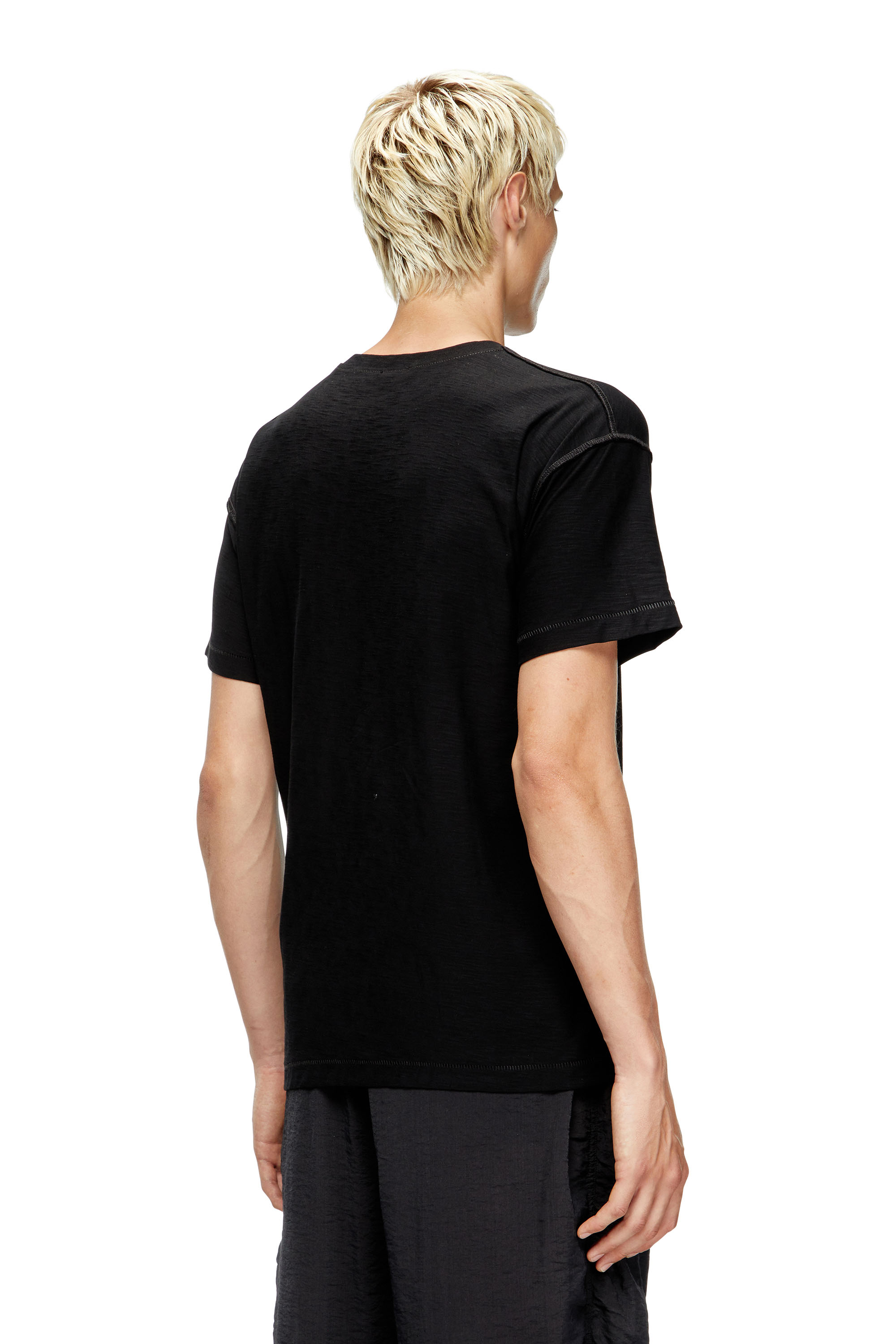 Diesel - T-NORM-T13, Man's Sweatshirt with embroidered phoenix in Black - 4