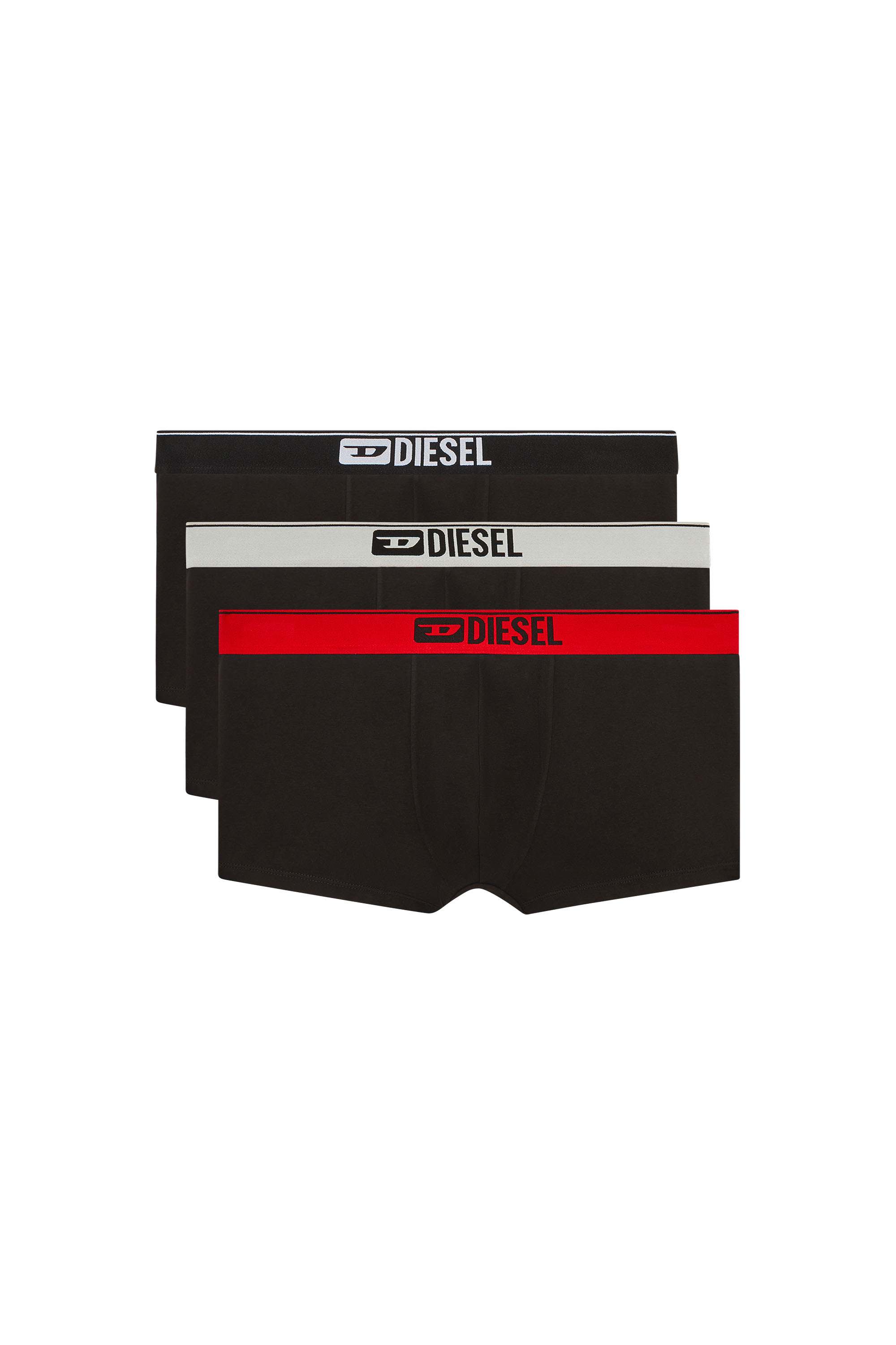 Diesel - UMBX-DAMIENTHREEPACK, Man's Three-pack of plain boxer in Multicolor/Black - 2