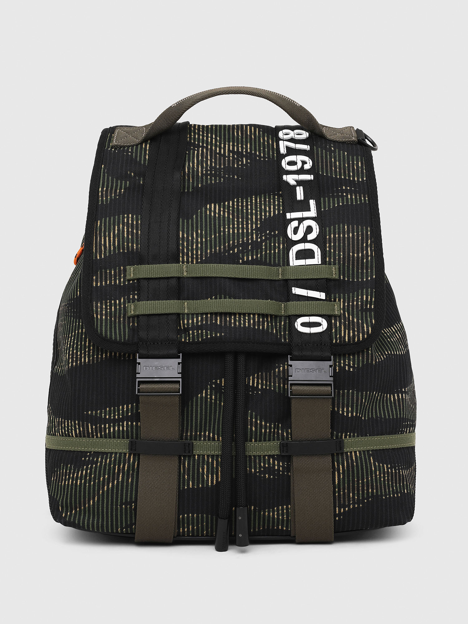 VOLPAGO BACK, Green/Black Diesel - VOLPAGO BACK, Green/Black - Backpacks - Image 1