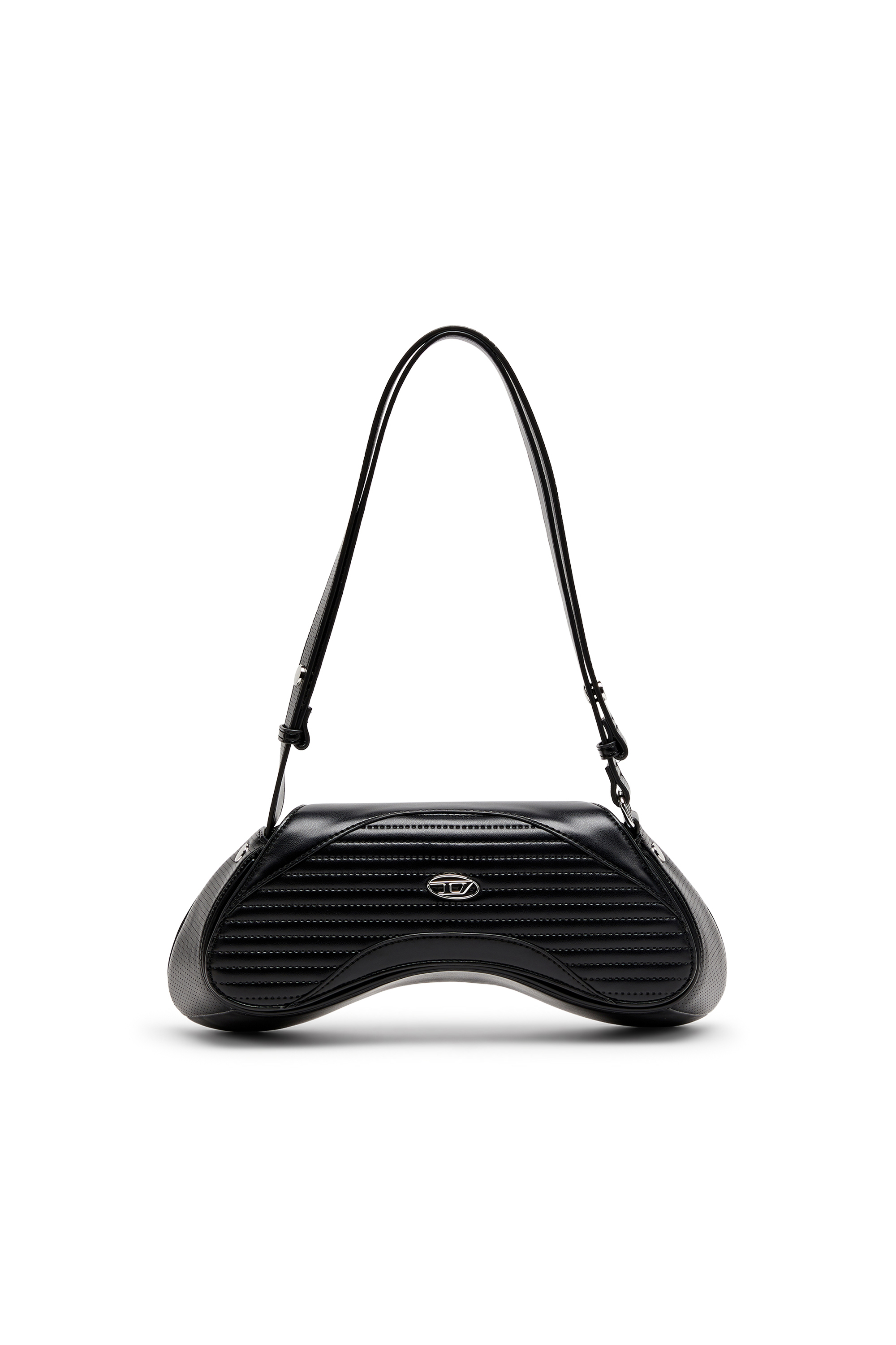 Diesel - PLAY CROSSBODY, Woman's Play - Crossbody bag in quilted perforated PU in Black - 1