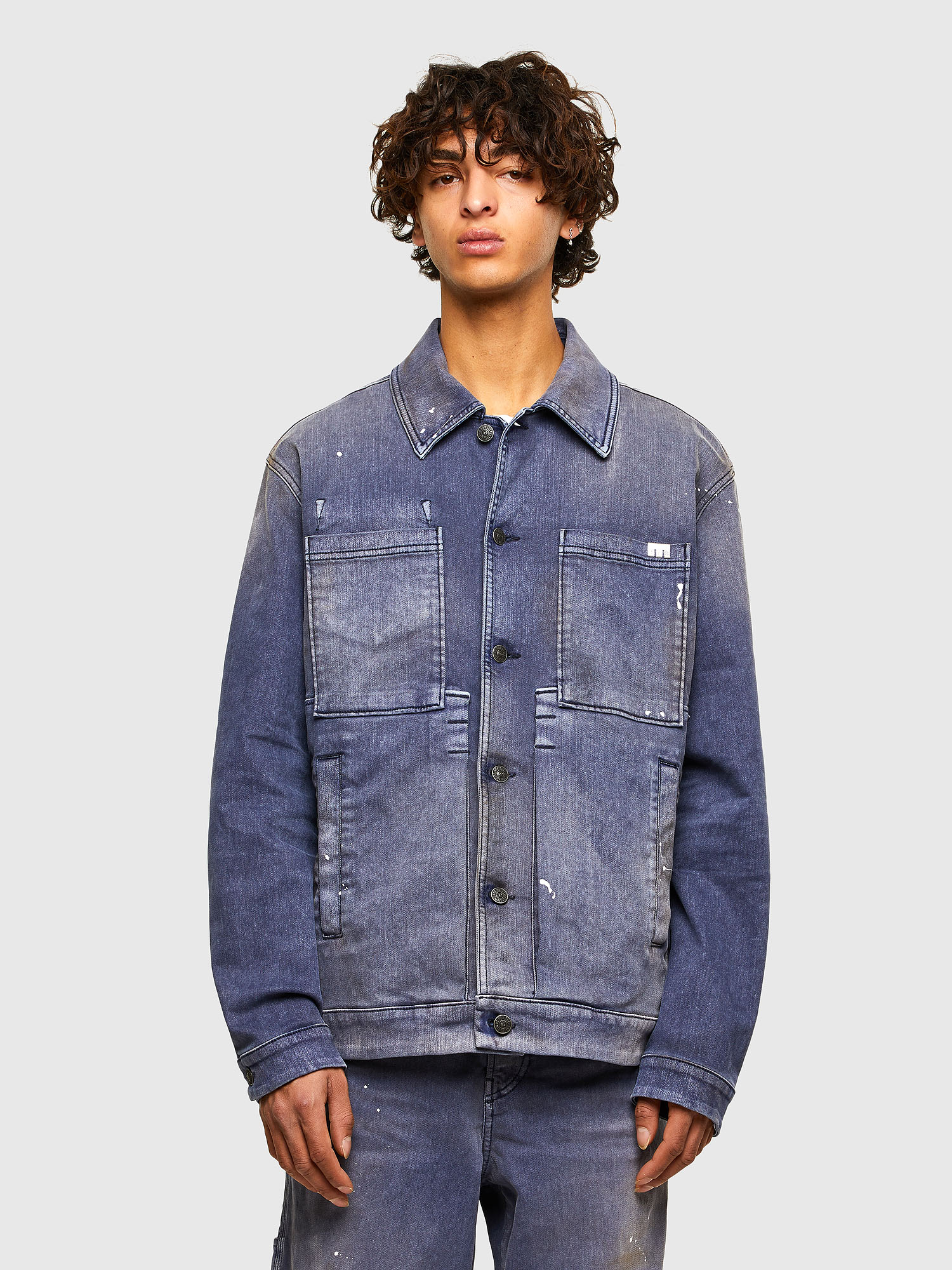 D-ANTONY-SP, Medium blue Diesel - D-ANTONY-SP, Medium blue - Denim Jackets - Image 1