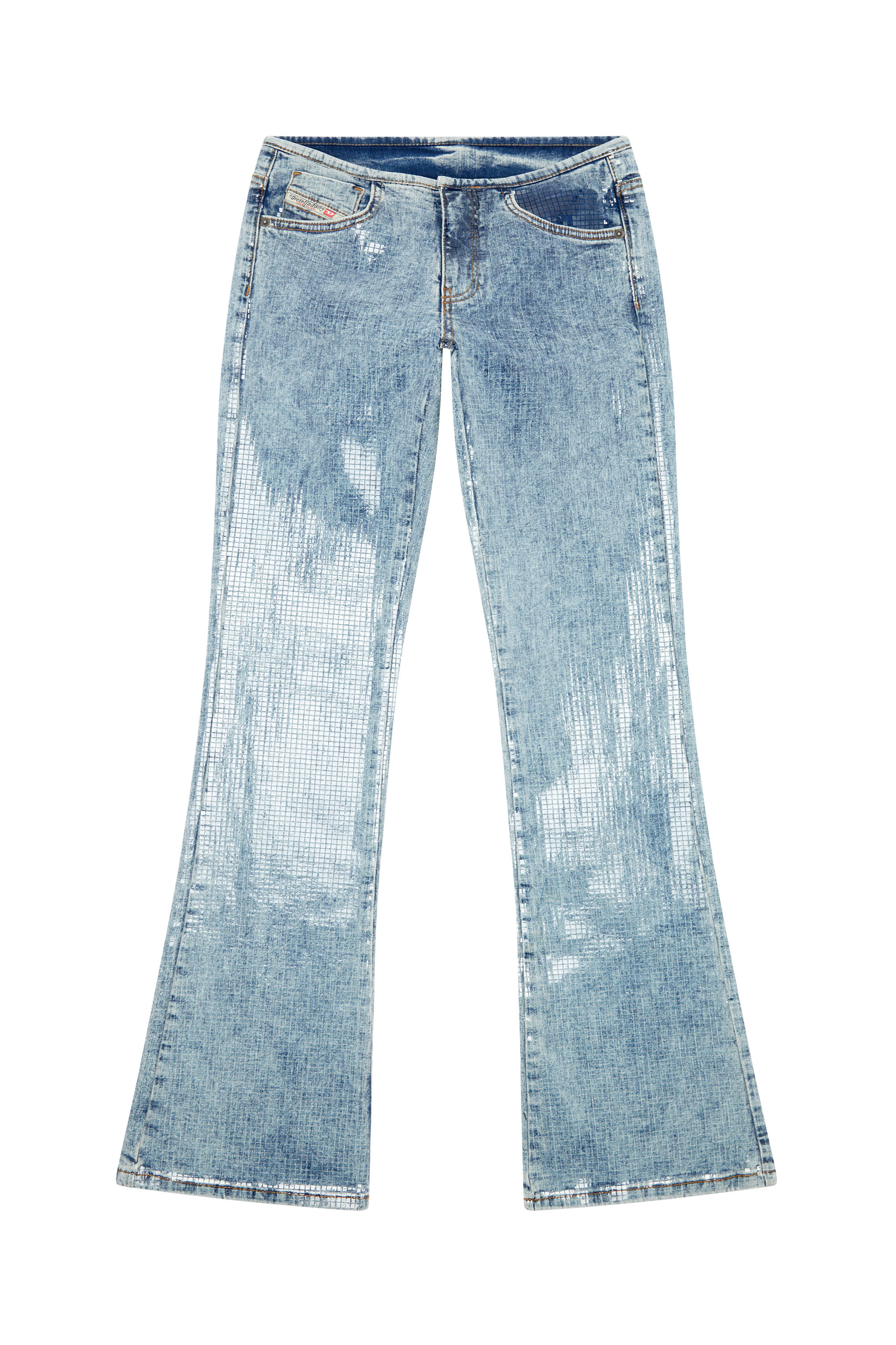 Diesel - Woman Bootcut and Flare Jeans D-Shark 0PGAA, Light Blue - Image 3