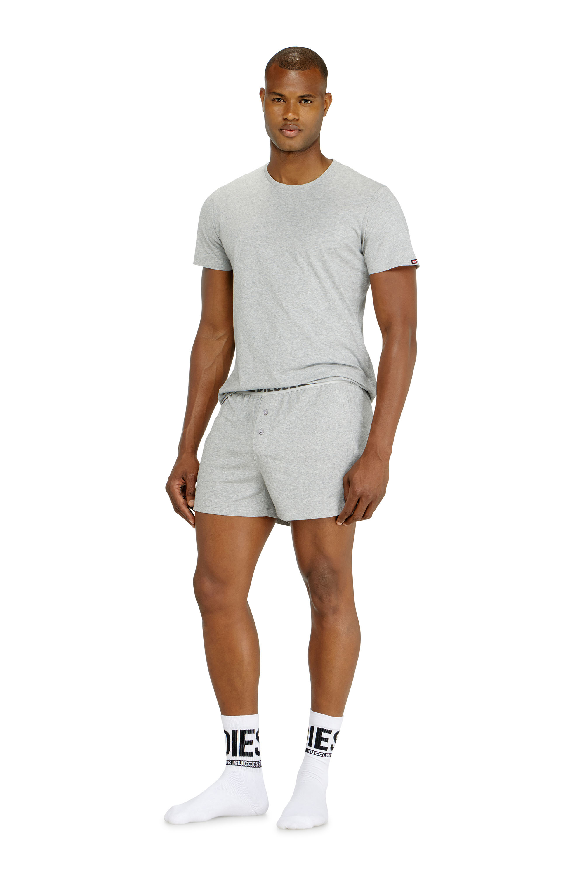 Diesel - RANDAL-D-CORE-3PACK, Man's Set of 3 cotton T-shirts in White/Grey - 3