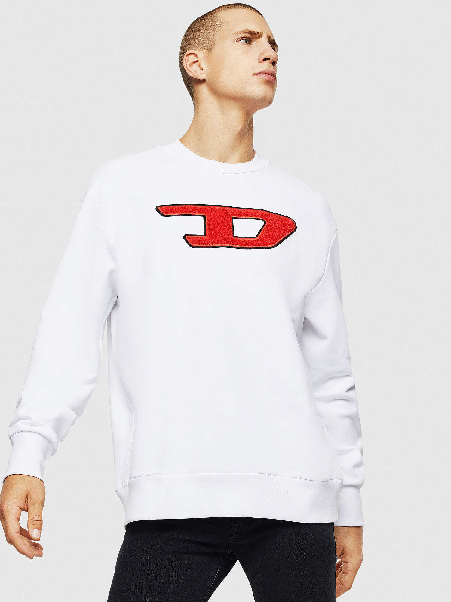 S-CREW-DIVISION-D, White Diesel - S-CREW-DIVISION-D, White - Sweaters - Image 1