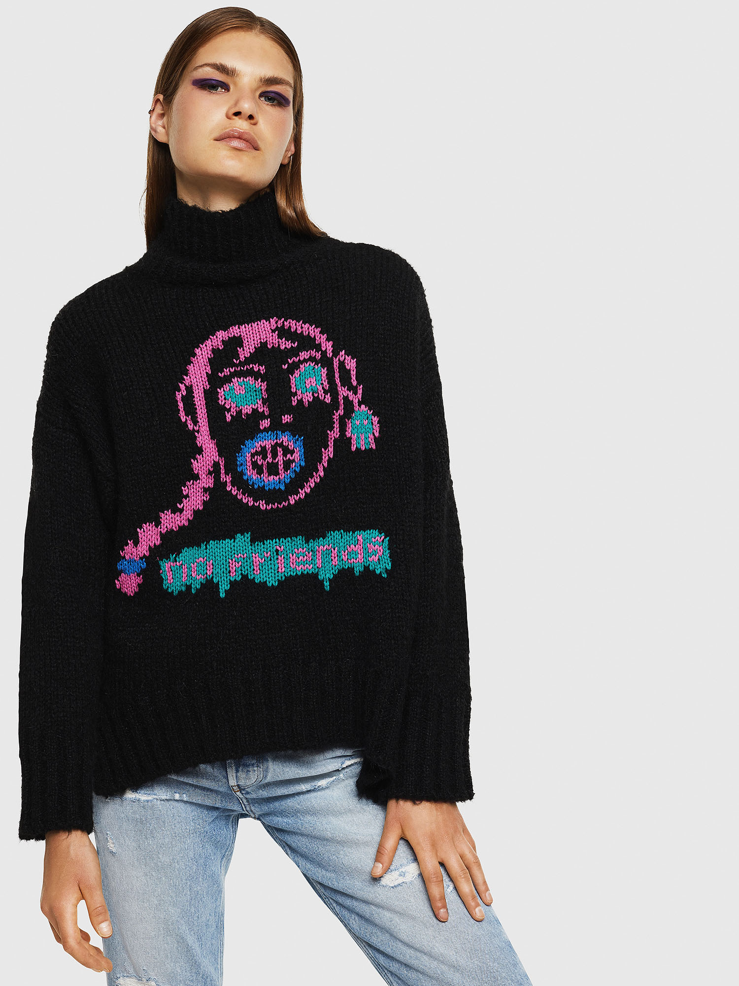 M-CARA, Black Diesel - M-CARA, Black - Knitwear - Image 1