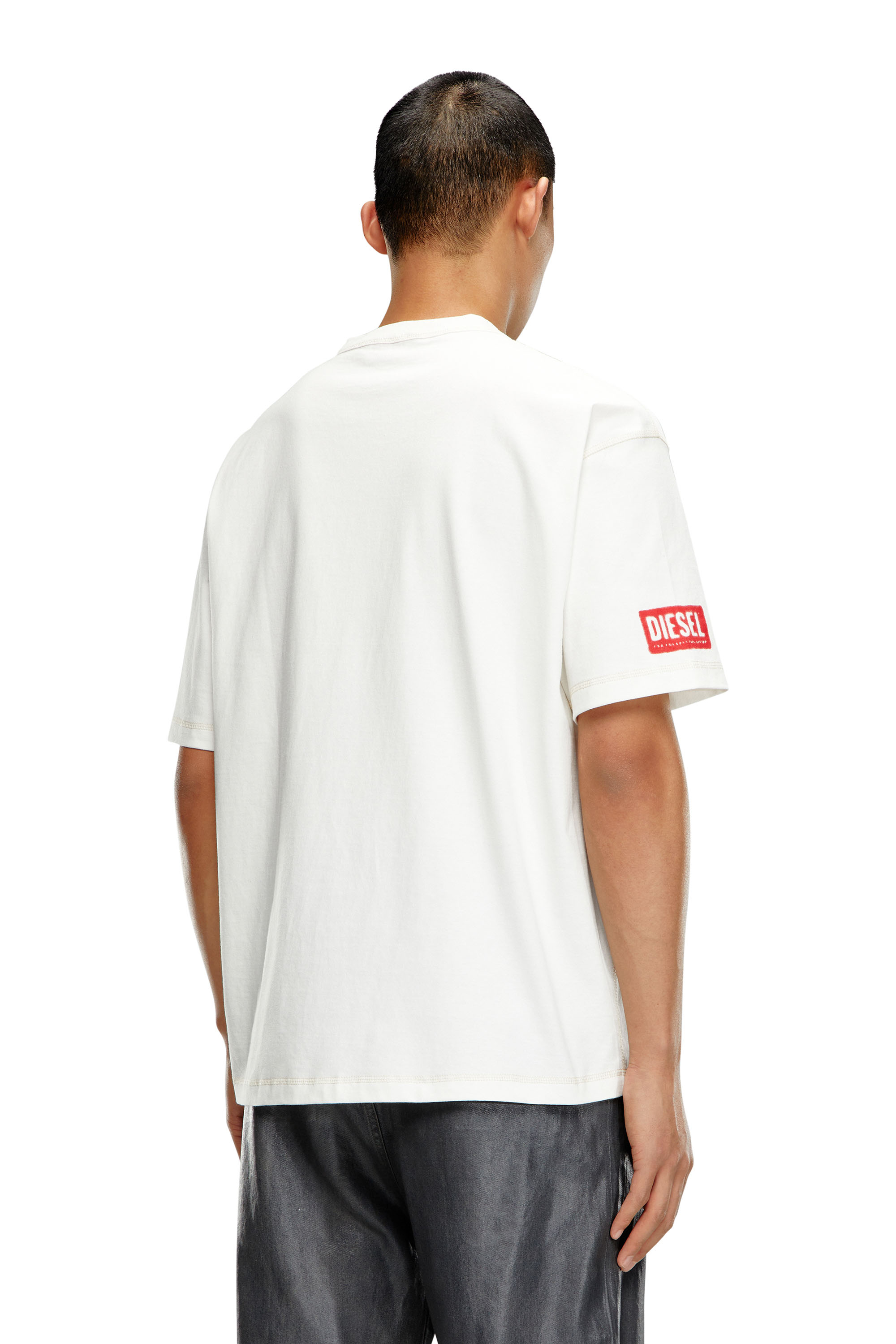 Men's T-shirt with airbrush print | White | Diesel