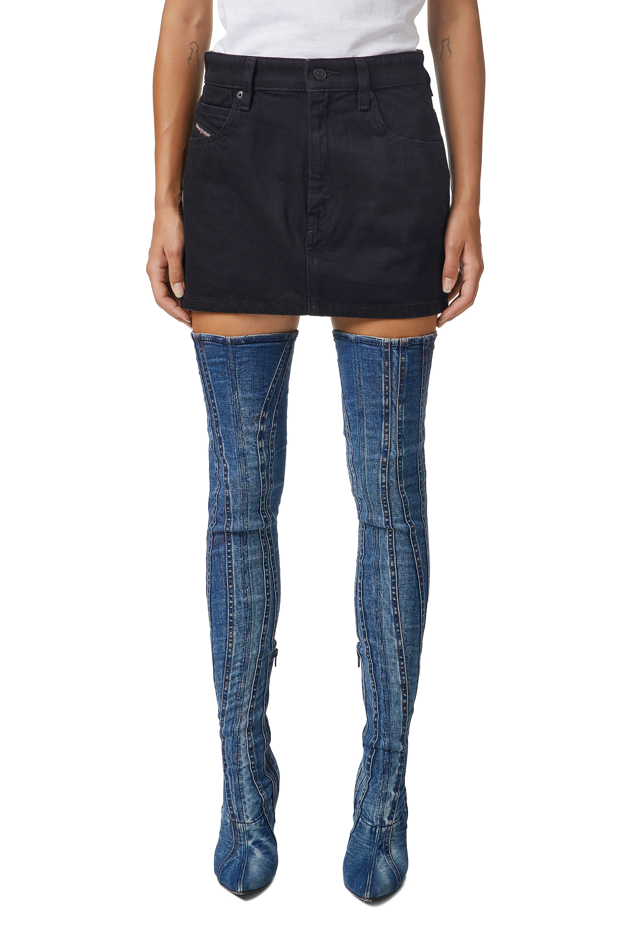 DE-EISY, Black Diesel - DE-EISY, Black - Skirts - Image 1
