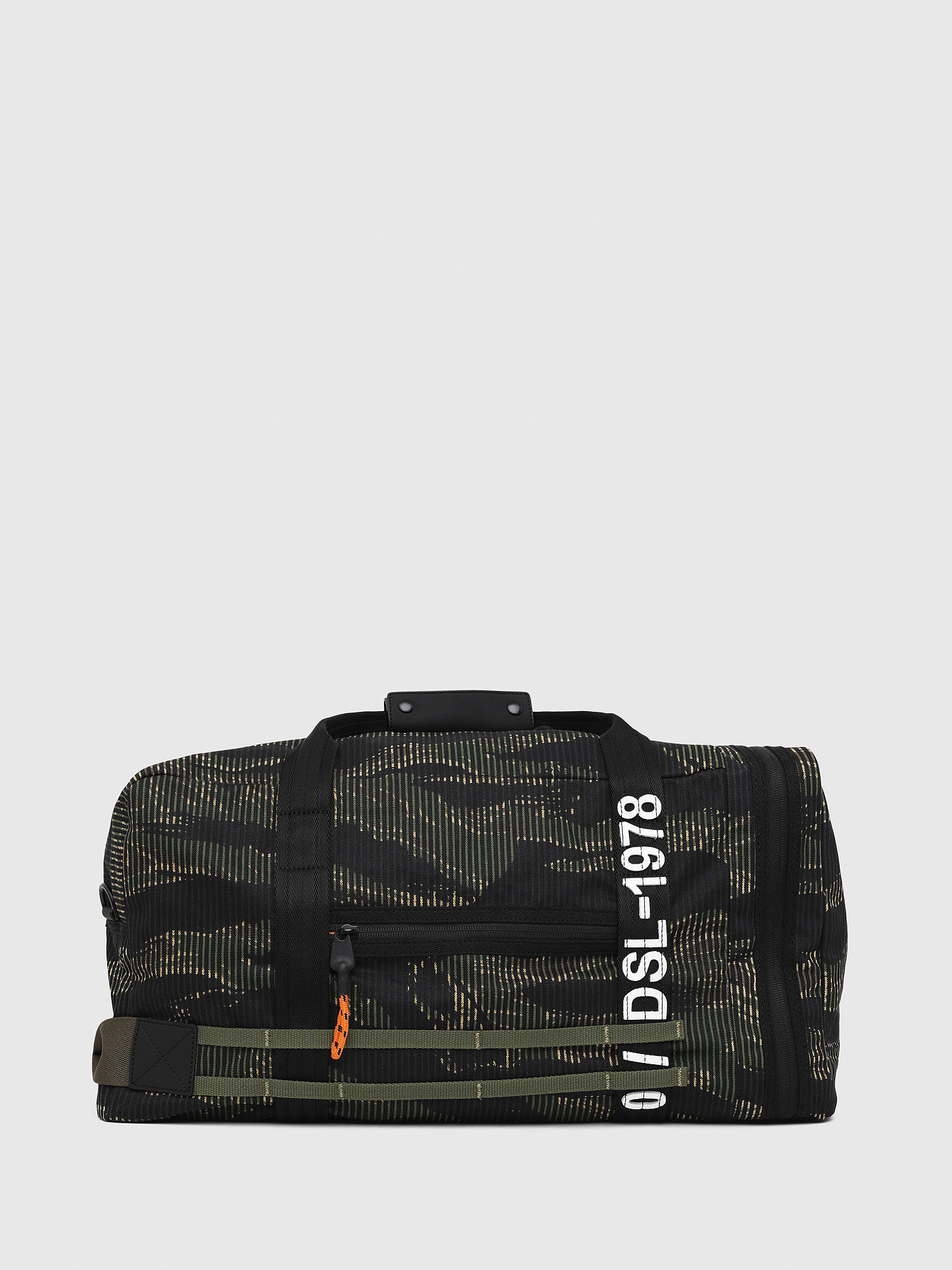 M-CAGE DUFFLE M, Black/Green Diesel - M-CAGE DUFFLE M, Black/Green - Travel Bags - Image 1