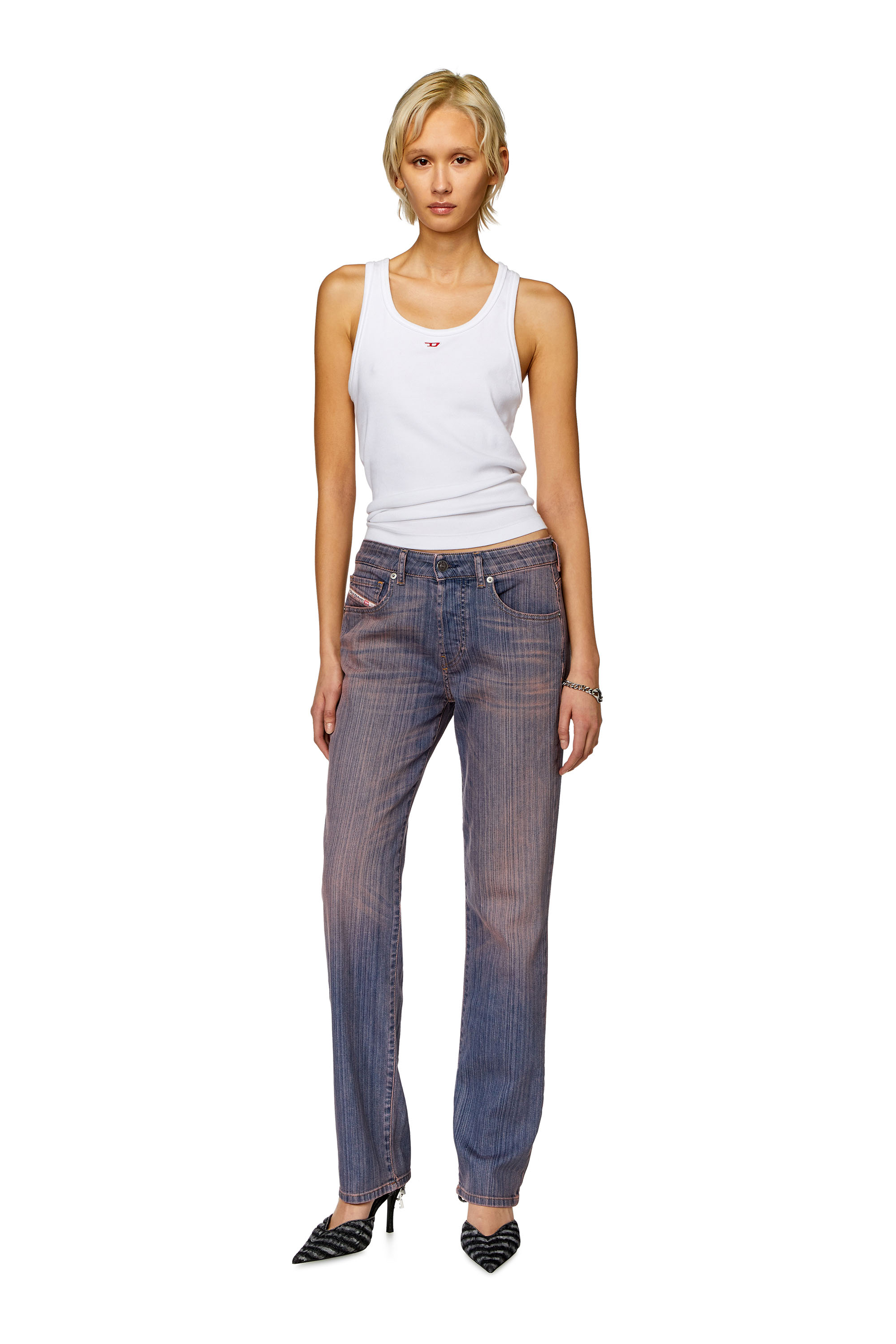 Diesel - Straight Jeans 1989 D-Mine 09I21, Violet - Image 1