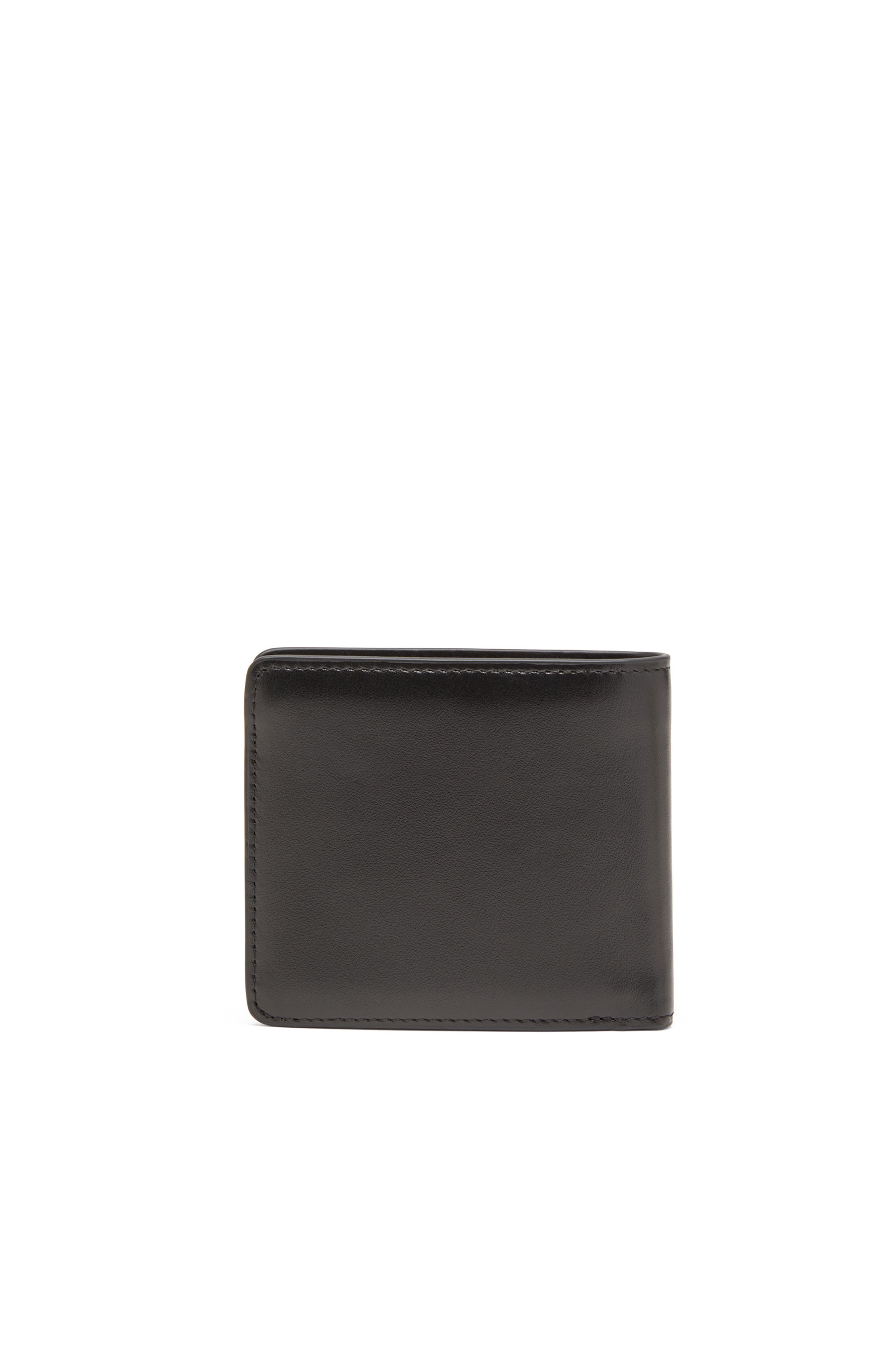 Diesel - HOLI-D BI FOLD COIN S 3D, Unisex Bi-fold wallet in bonded neoprene in Black - Image 2