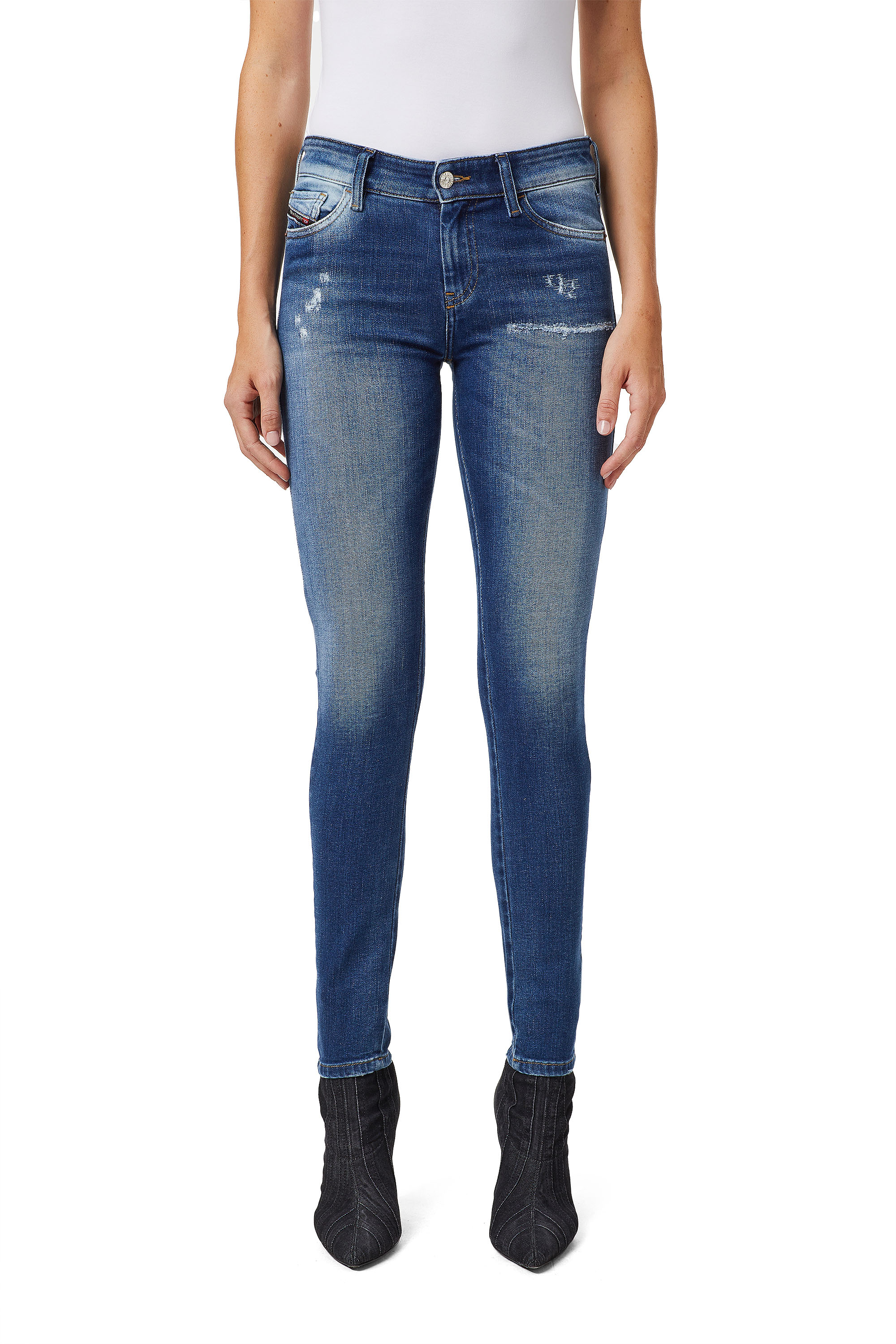 Slandy 009PU, Medium blue Diesel - Slandy 009PU, Medium blue - Jeans - Image 1