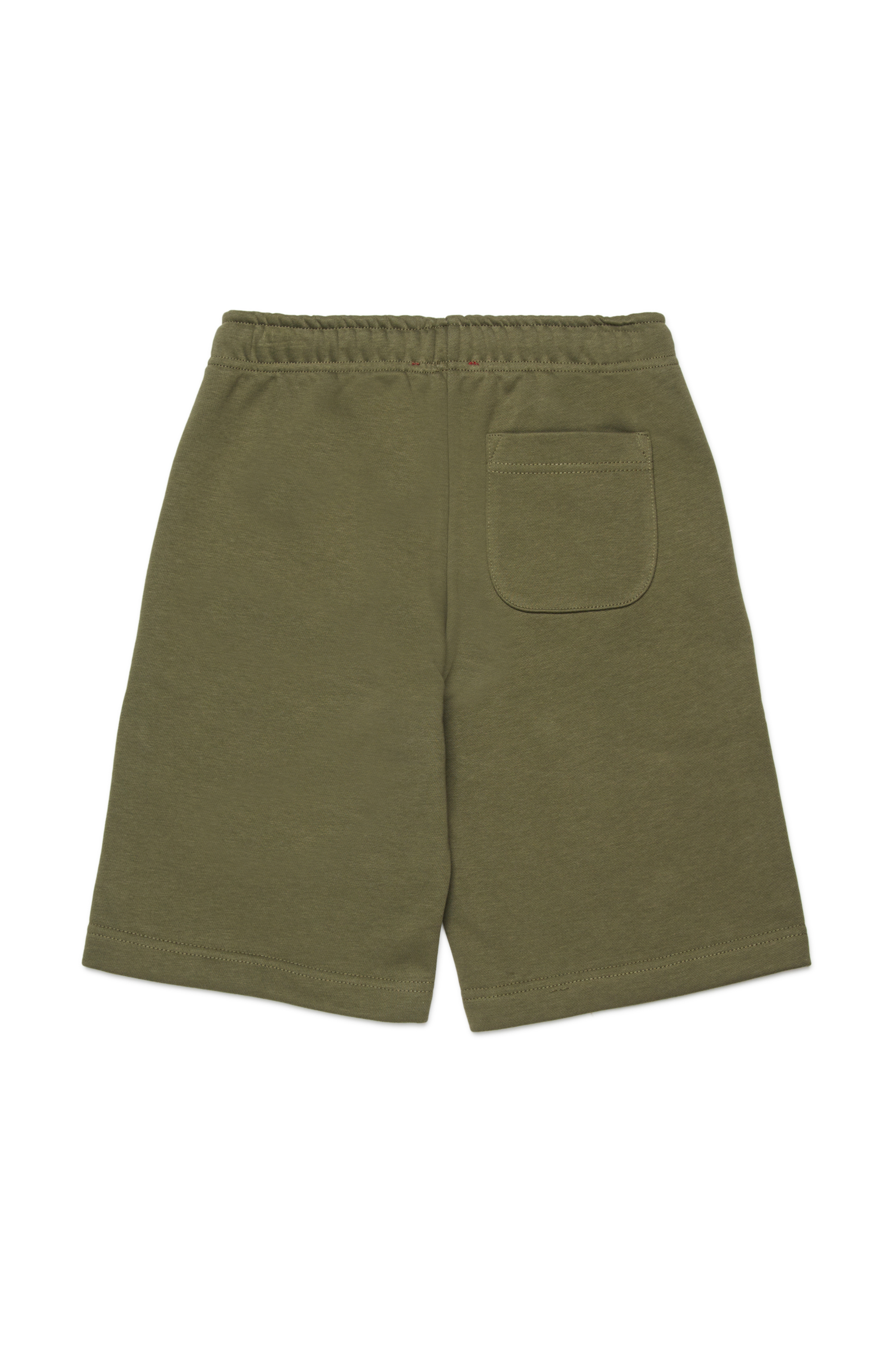 Diesel - PSVALE SHORT, Man's Cotton shorts with shadow logo in Green - 2