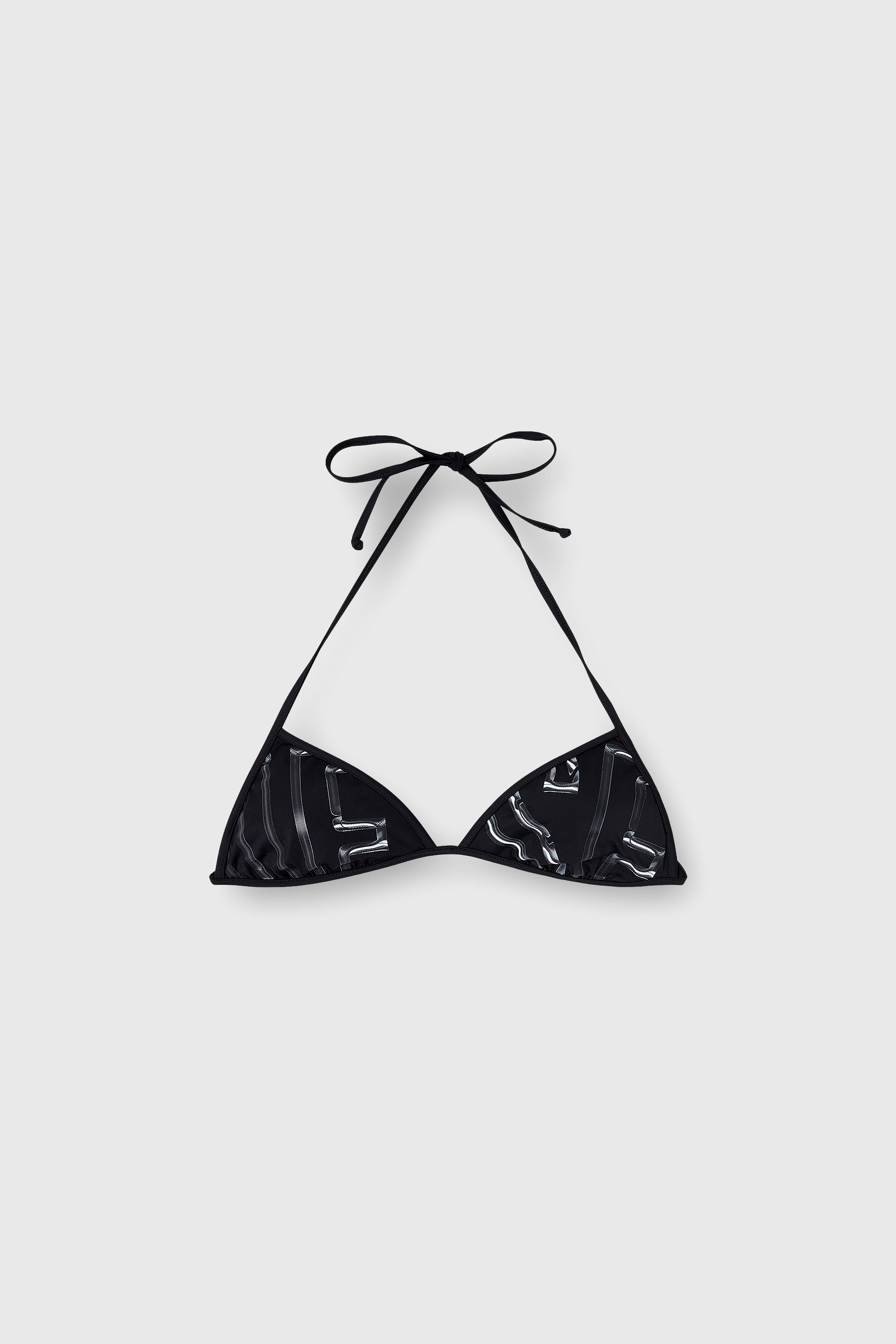 Diesel - KATE-D-CORE, Woman's Bikini top with graphic print in Black - 4