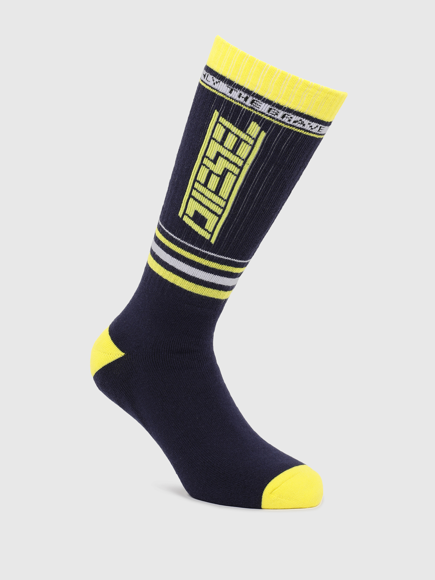 SKM-LONG, Black/Yellow - Socks