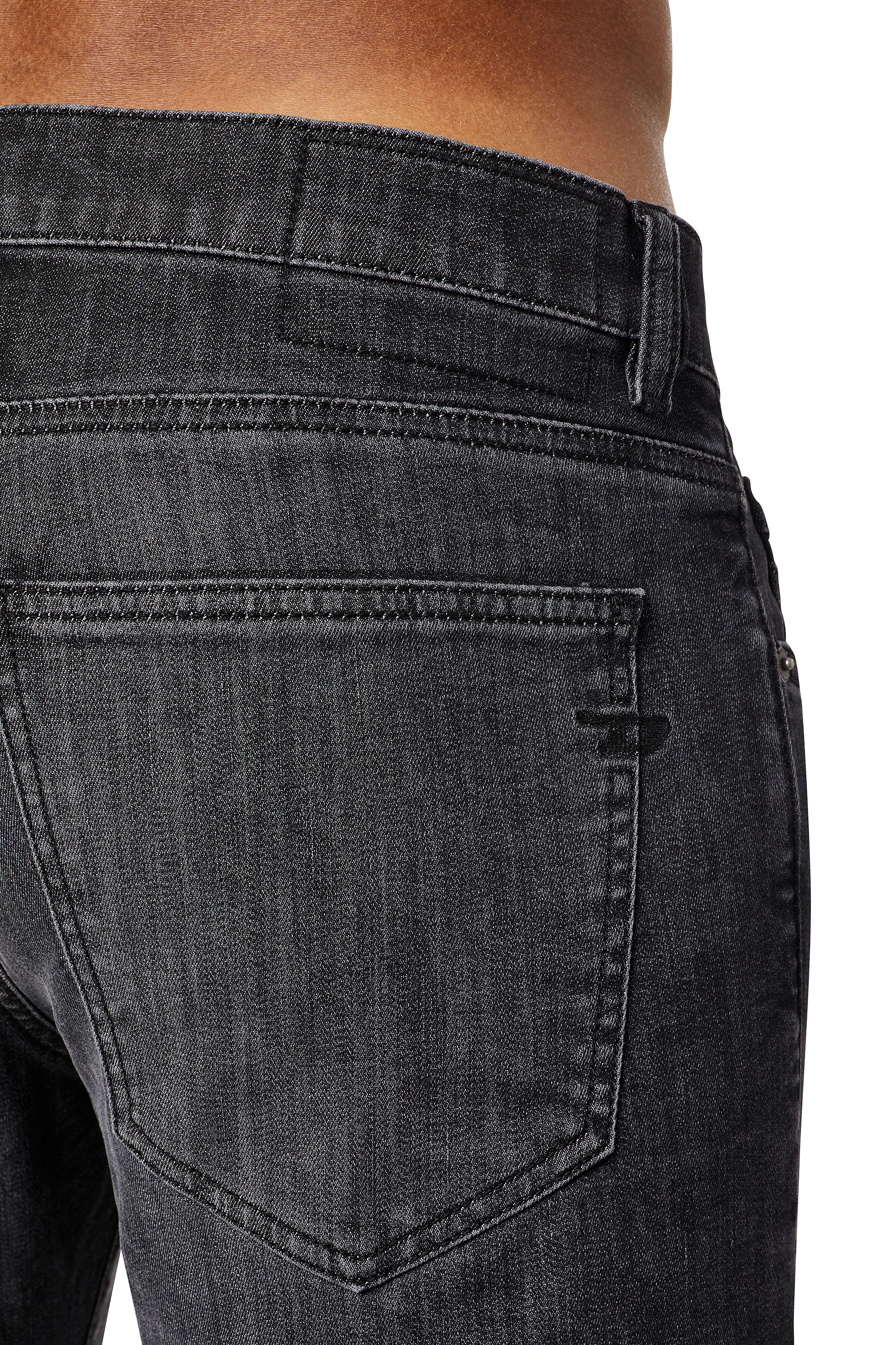 Diesel - D-Strukt JoggJeans® 09D08 Slim, Black/Dark grey - Image 3