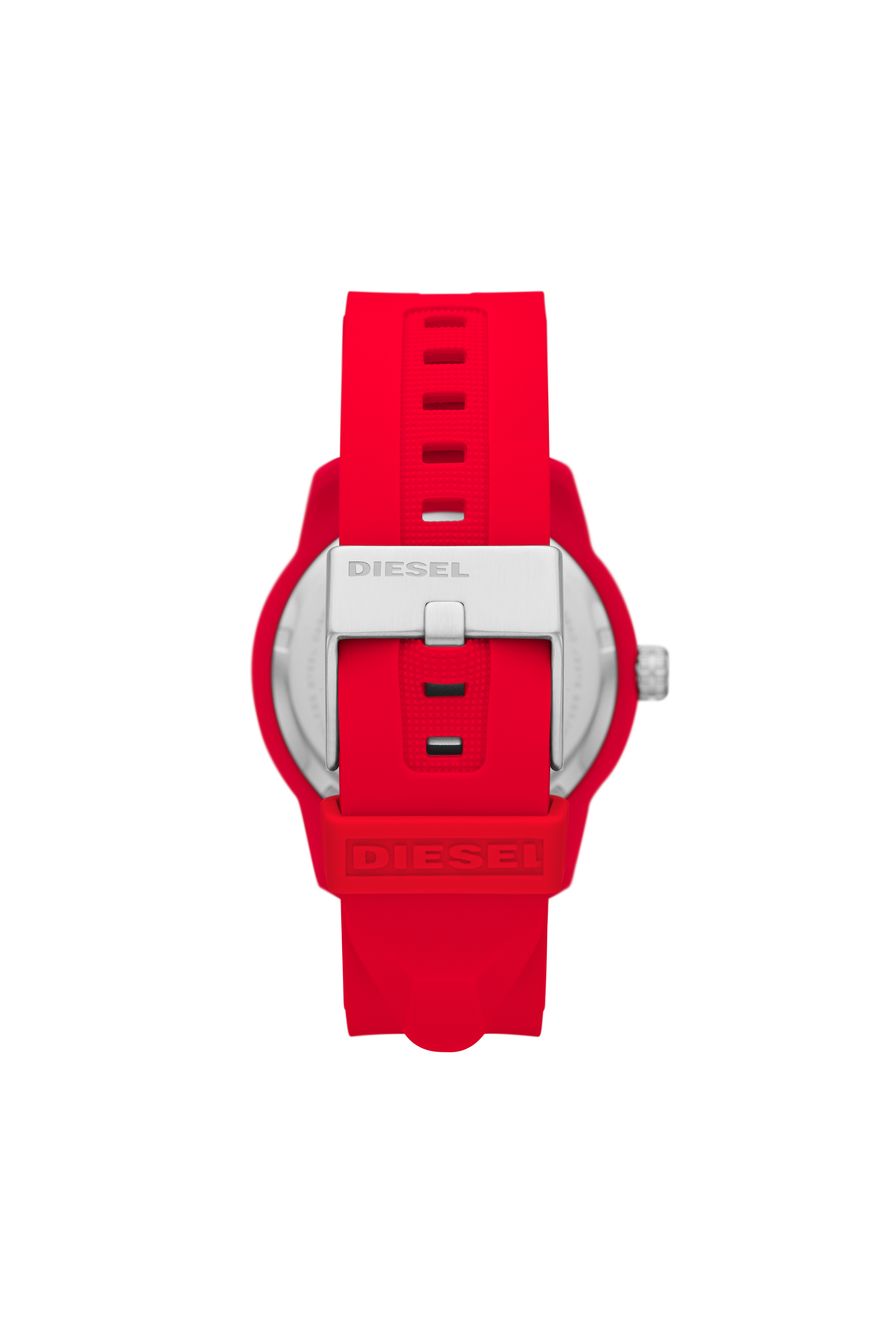 Diesel - DZ1979, Man's Armbar Silicone Watch and Bracelet Set in Red - 2