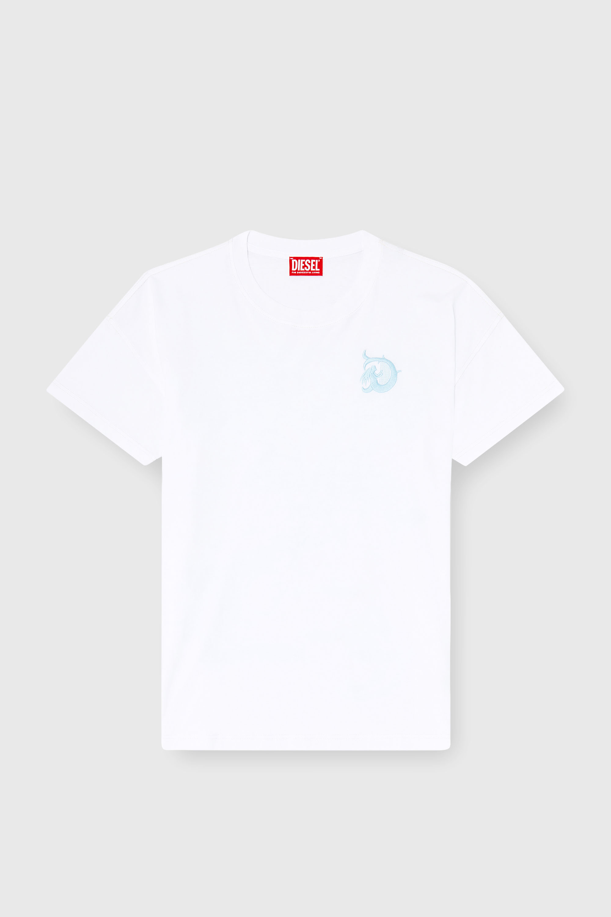 Diesel - T-BOXT-AA11, Man's Jersey T-shirt with flocked print in White - 2