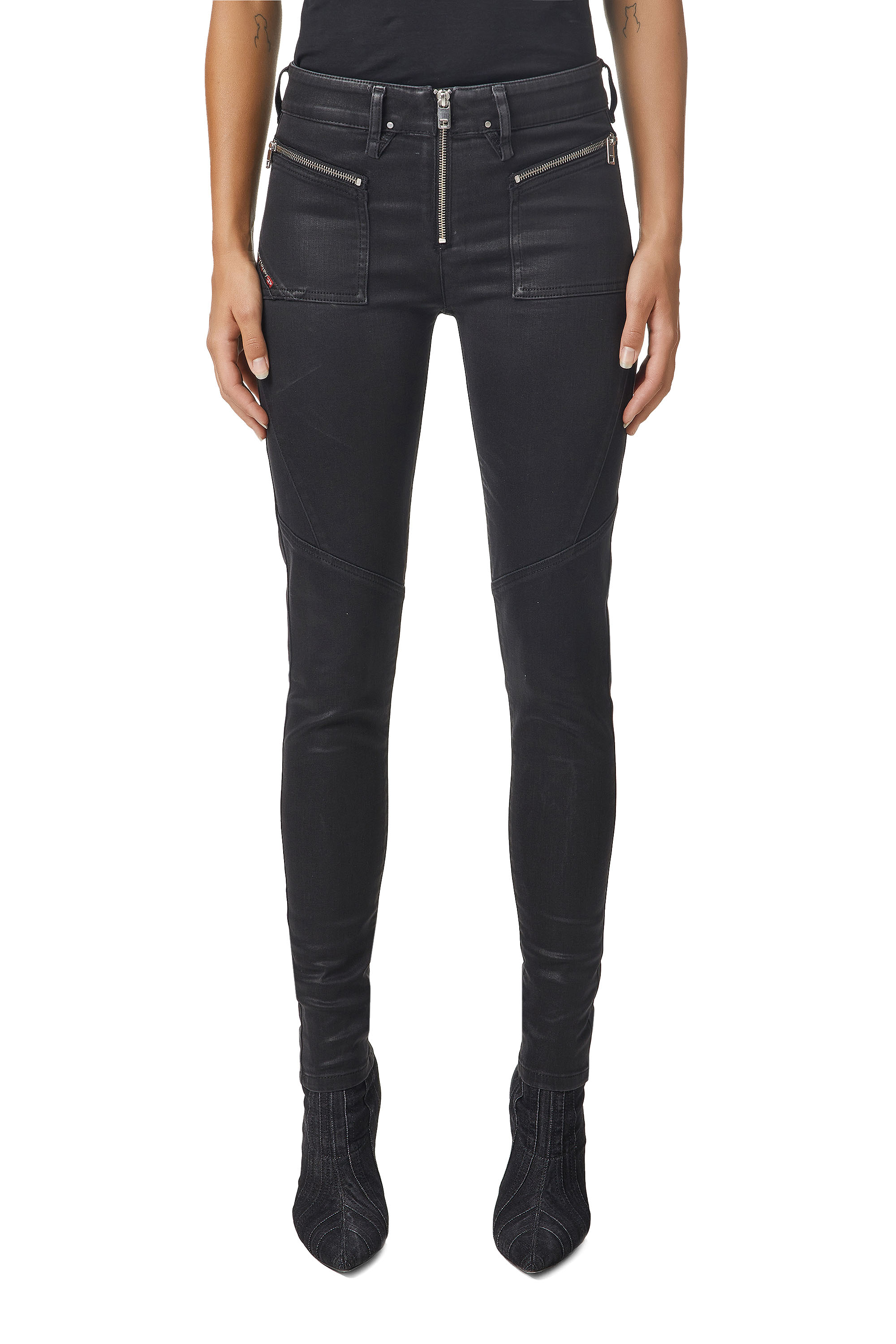 Slandy 069JT, Black/Dark grey Diesel - Slandy 069JT, Black/Dark grey - Jeans - Image 1